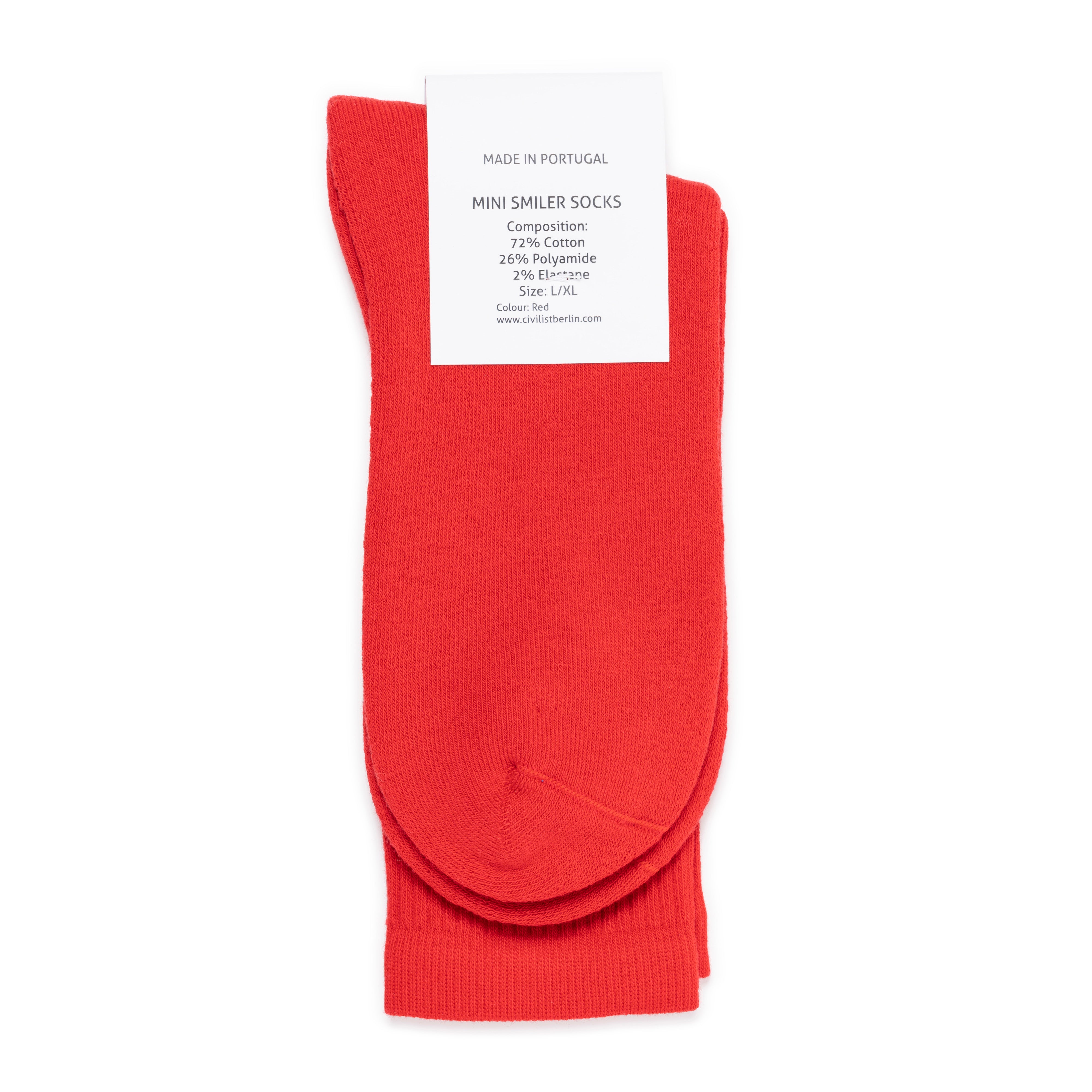 Civilist Mini Smiler Socks - Red