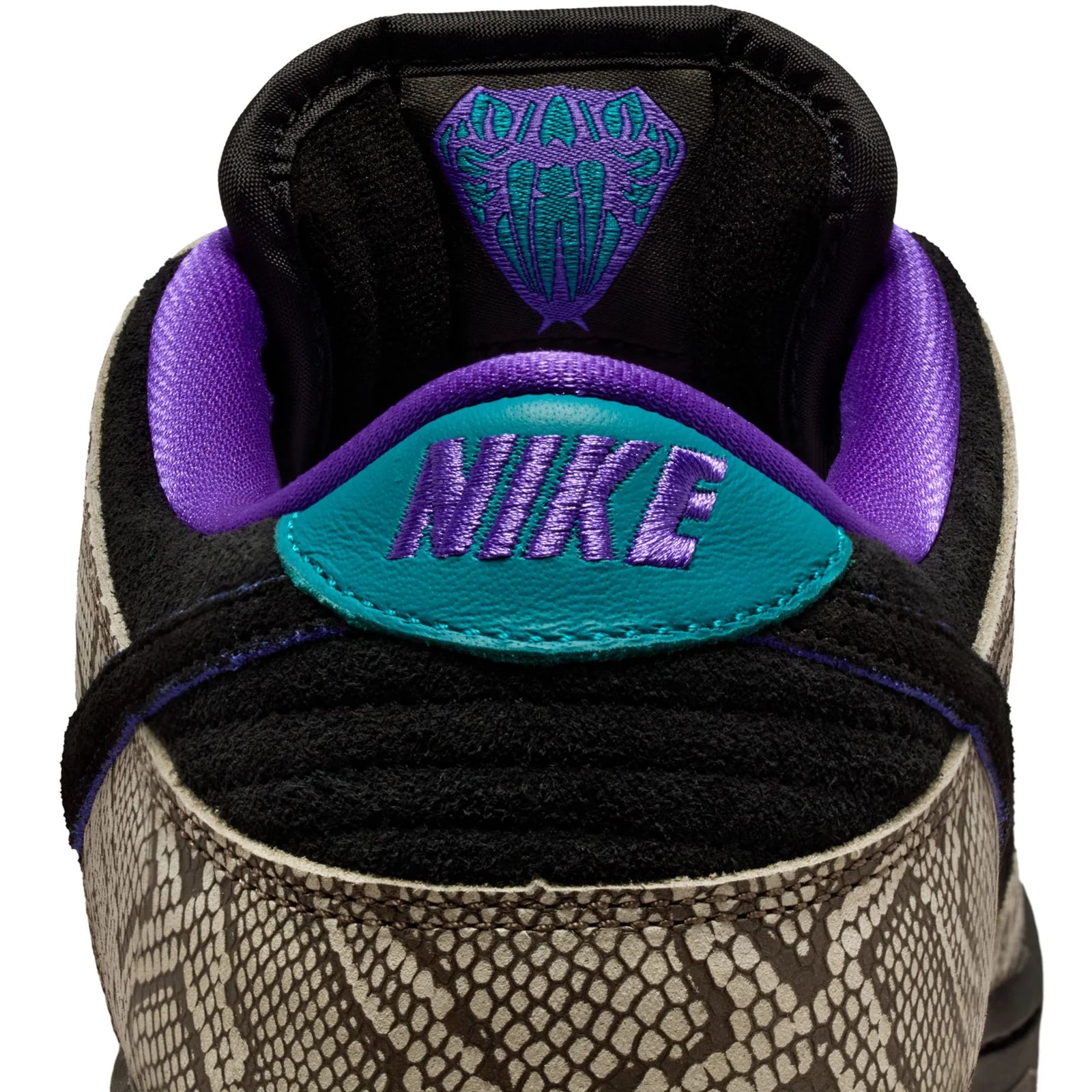 Nike SB Dunk Low Pro x Dashawn Jordan Shoes - String/Black-Bright Spruce-Fierce Purple