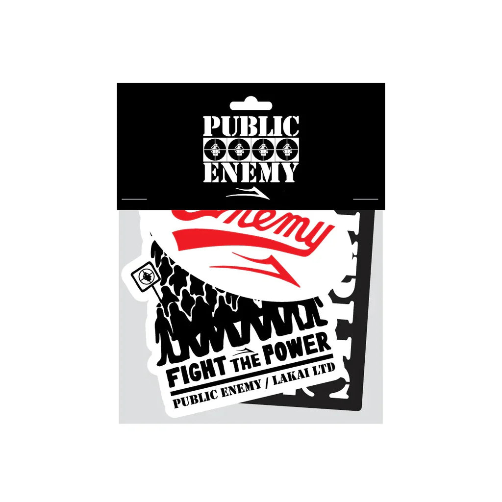 Lakai x Public Enemy Stickers - 6 Pack