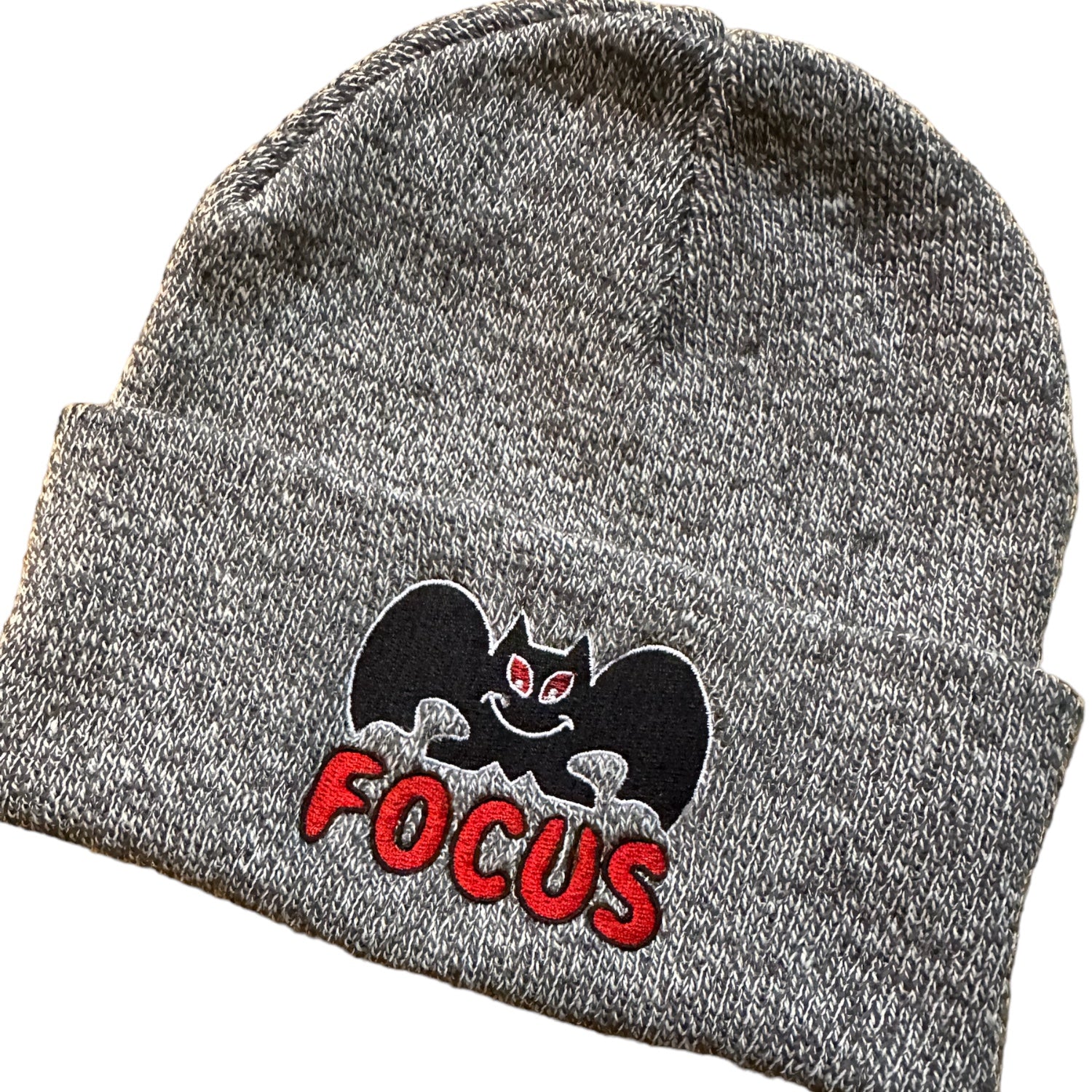 Focus Bat Logo Beanie - Heather Grey