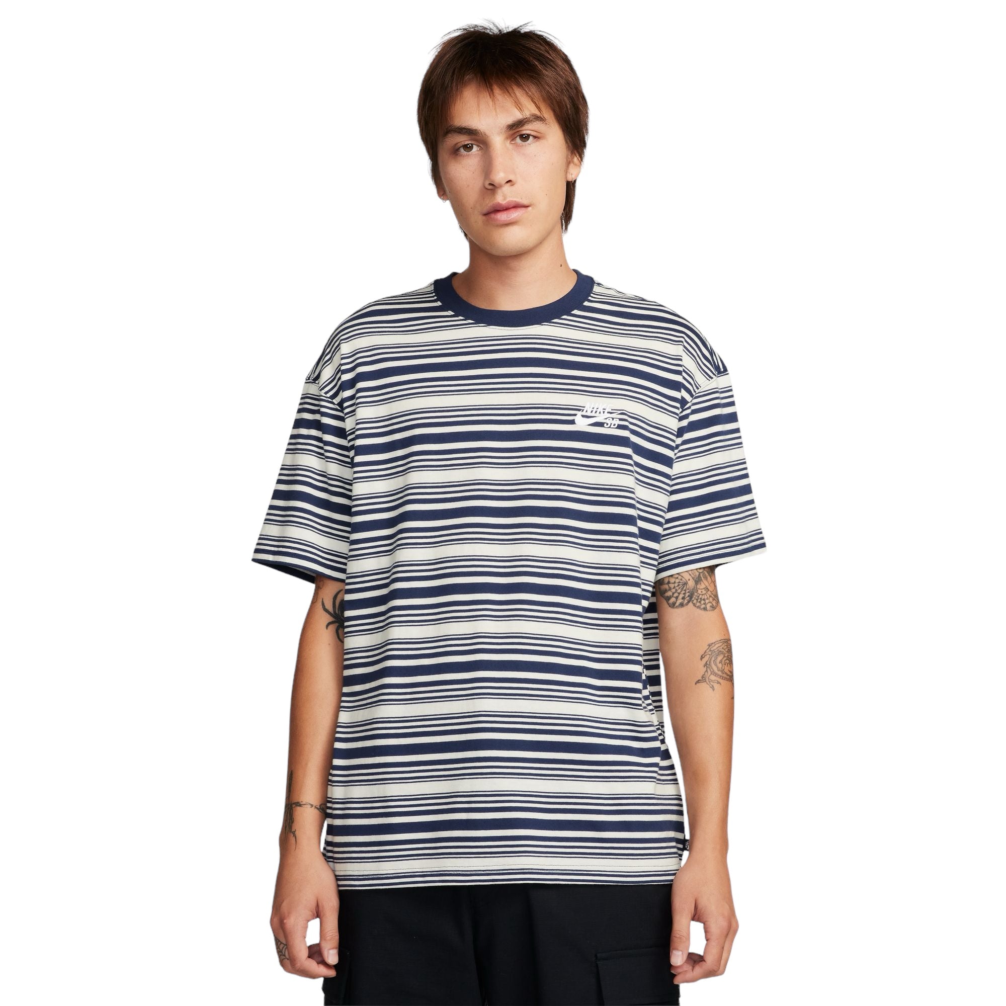 Nike SB Striped T-shirt - Midnight Navy