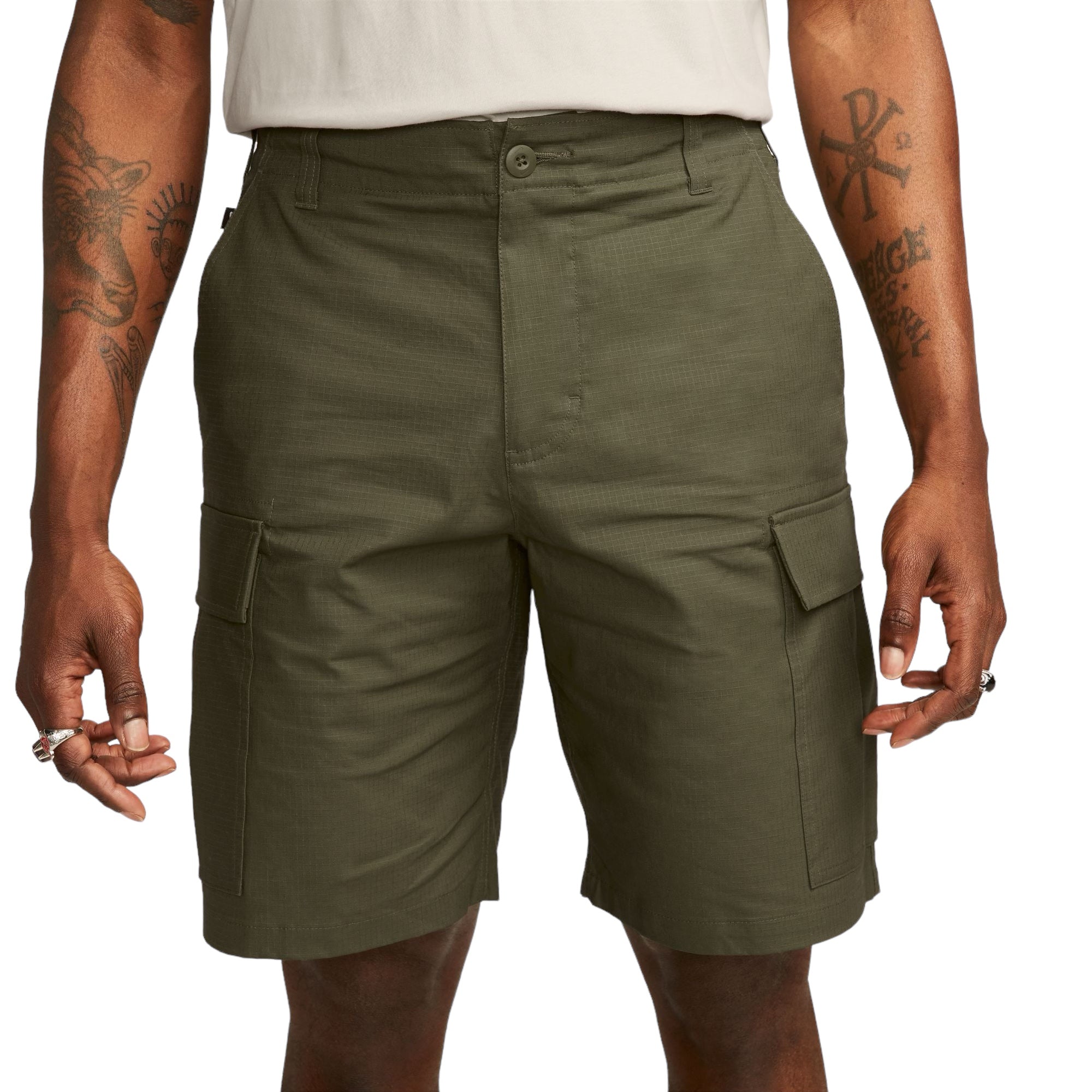 Men's nike olive green shorts best sale