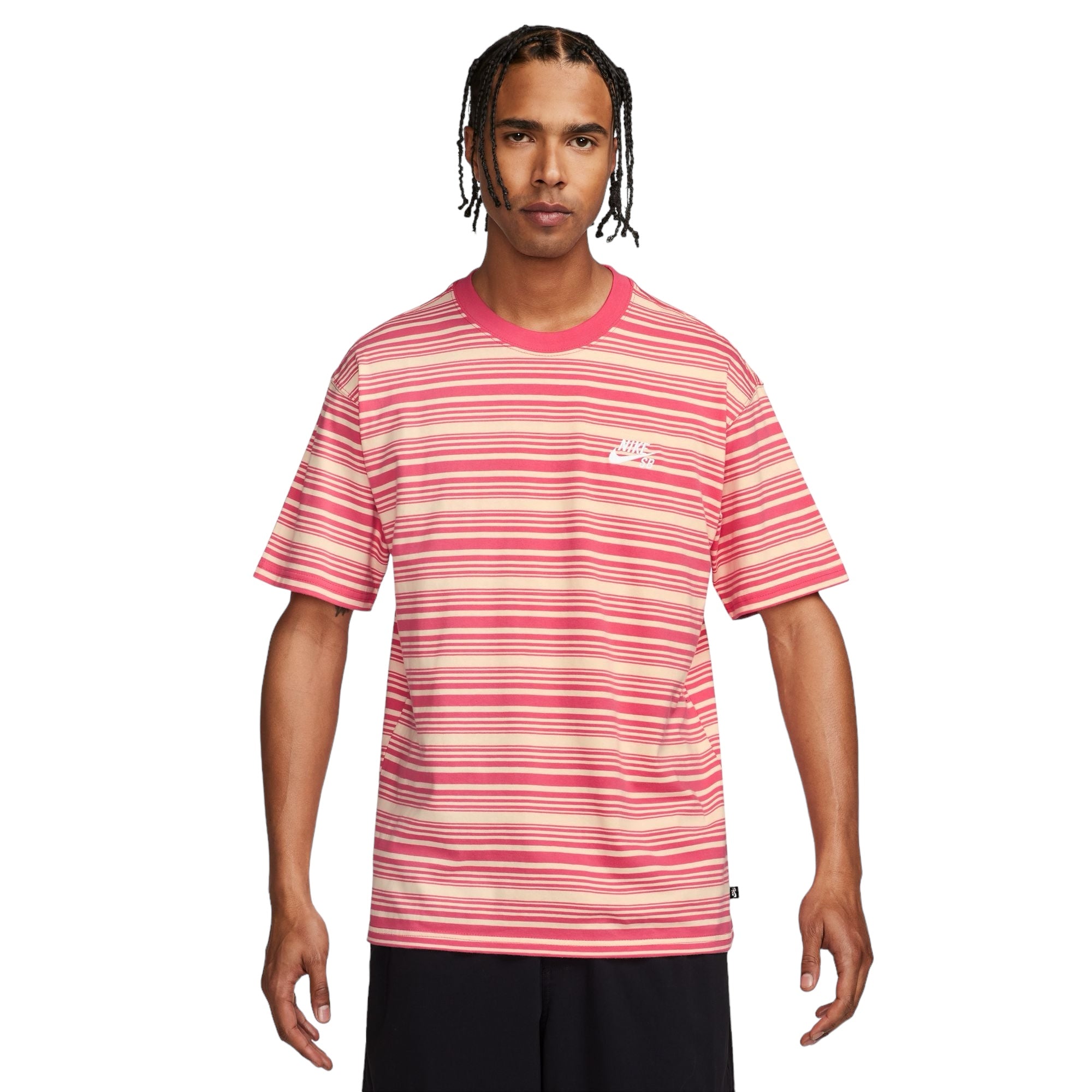 Nike SB Striped T shirt Guava Ice