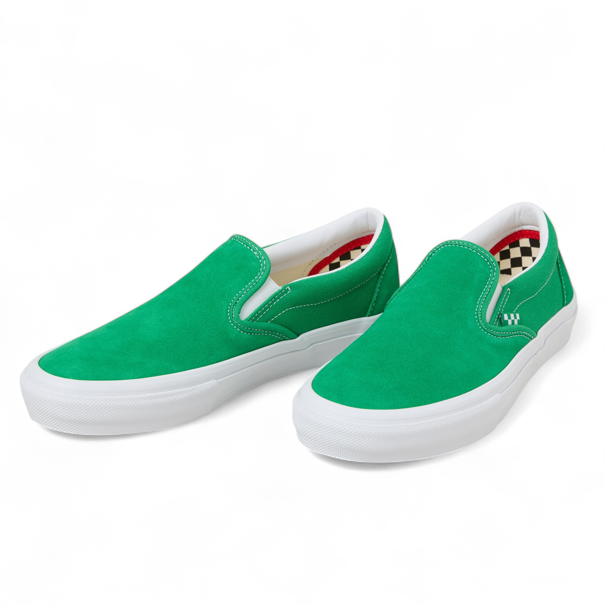 Vans Skate Slip On Shoes Green White UK6