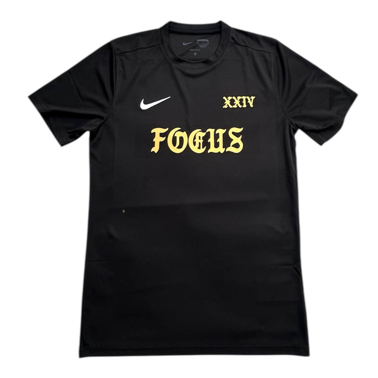 Focus 24 Year Football Top - Black/Bronze