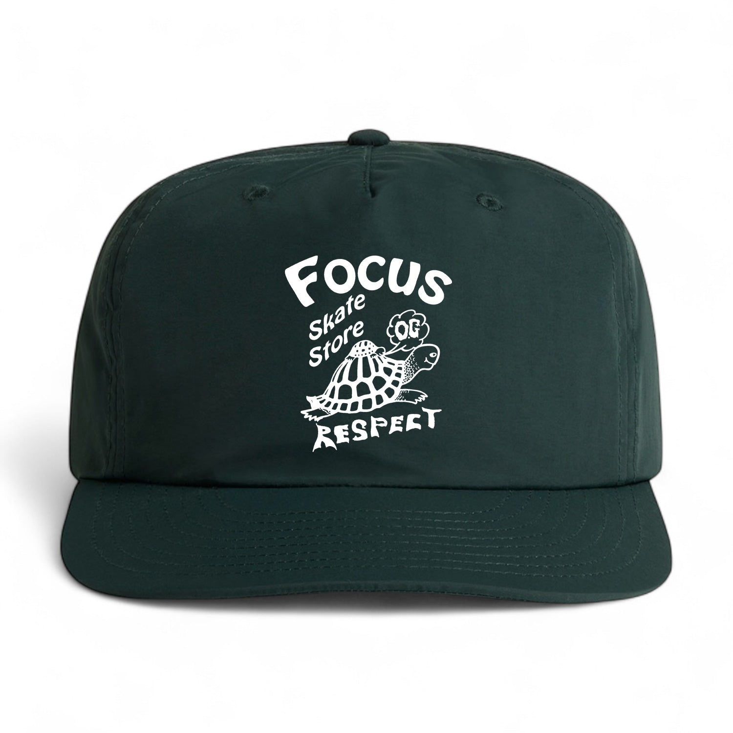 Focus OG Respect Nylon Surf Cap - Pine Green
