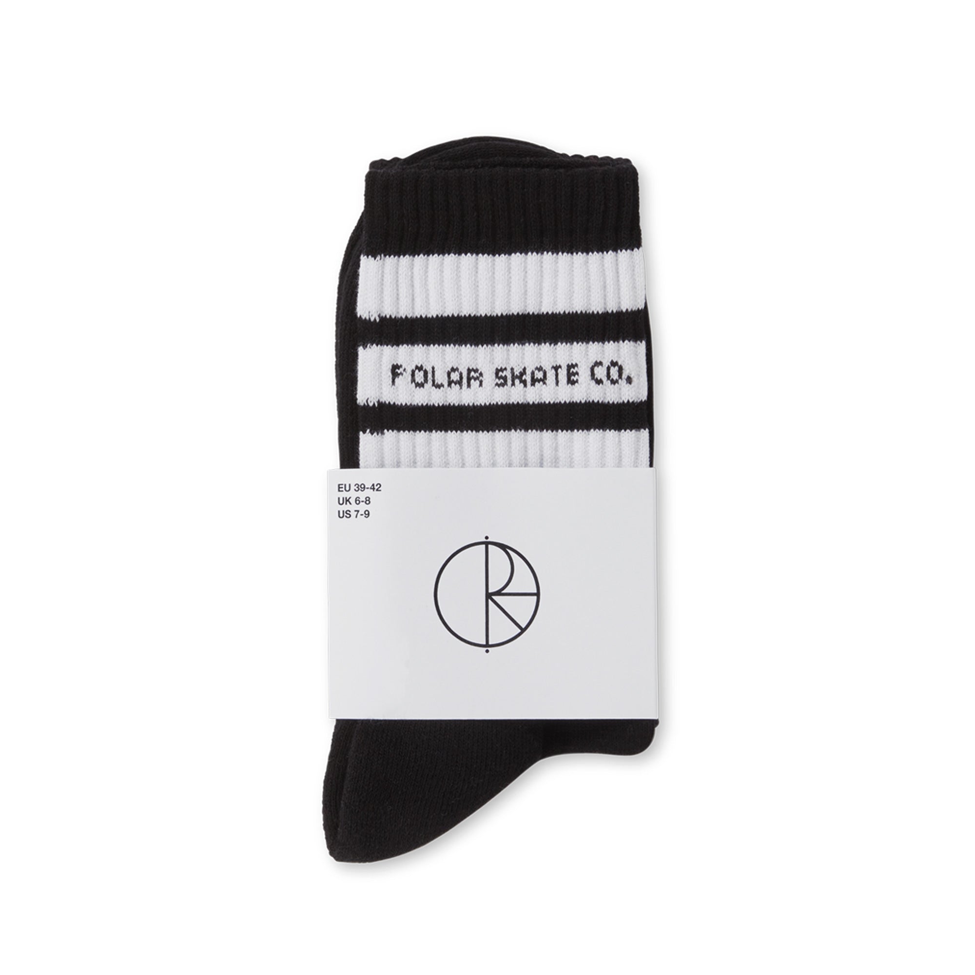 Polar Fat Stripe Socks - Black/White