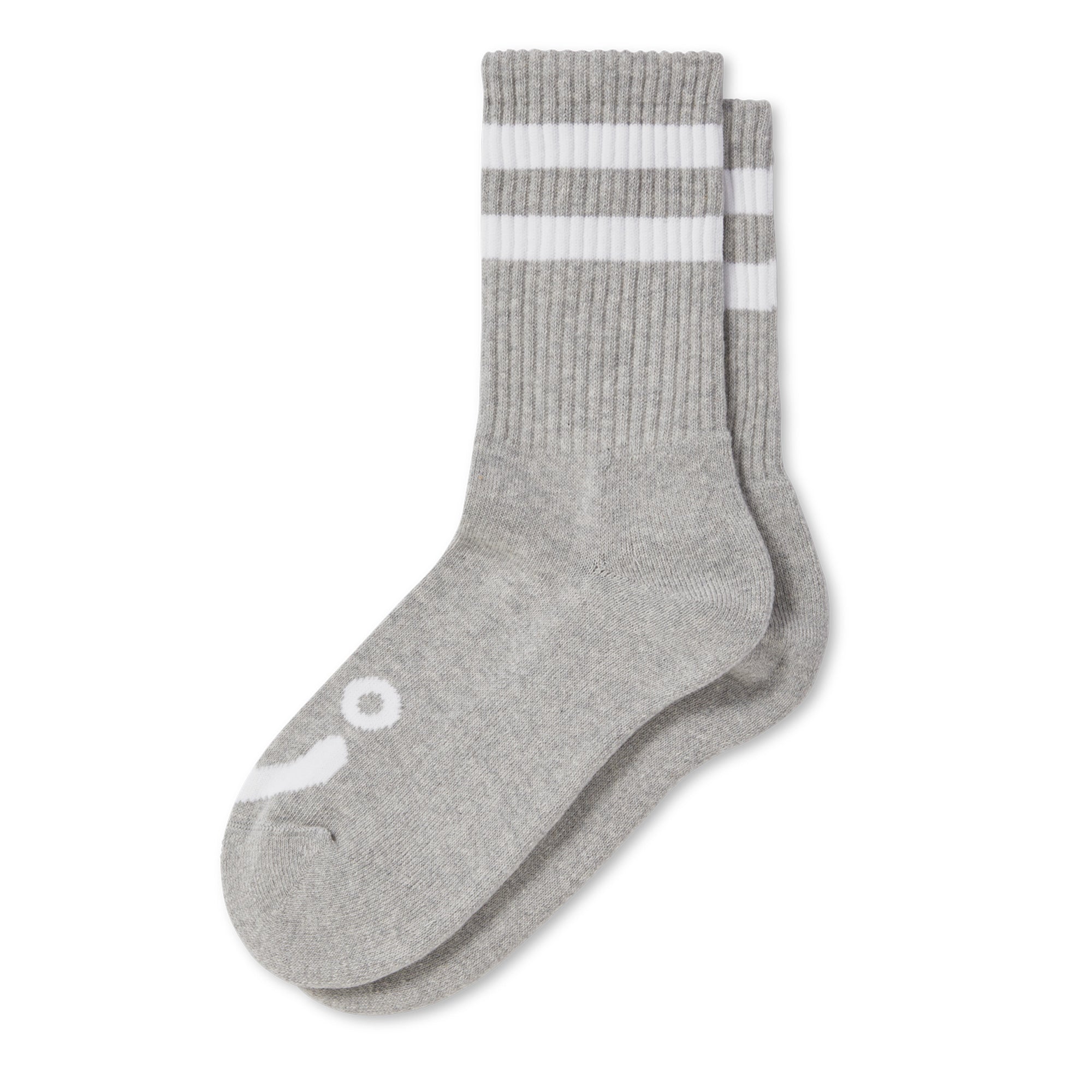 Polar Happy Sad Socks - Heather Grey