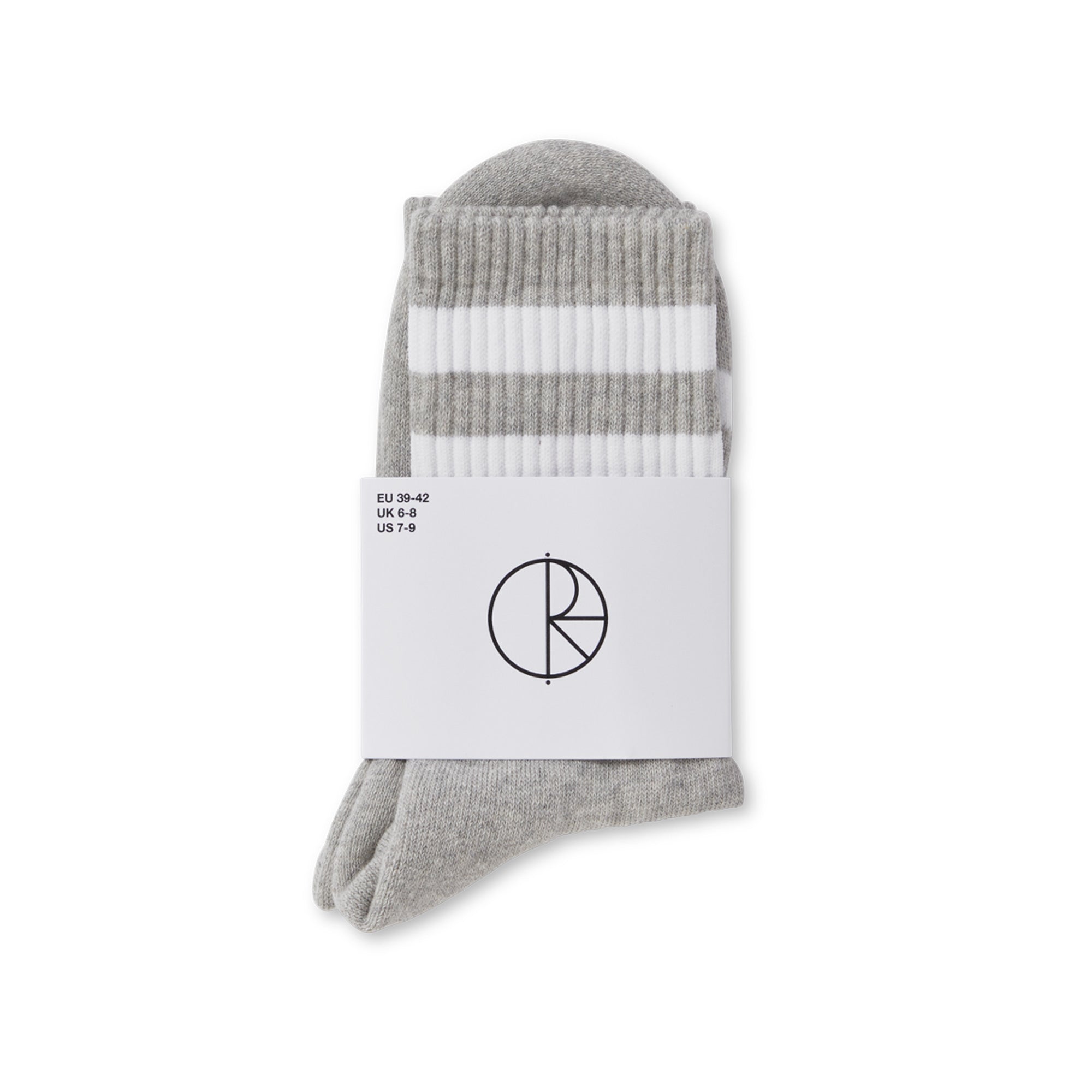 Polar Happy Sad Socks - Heather Grey