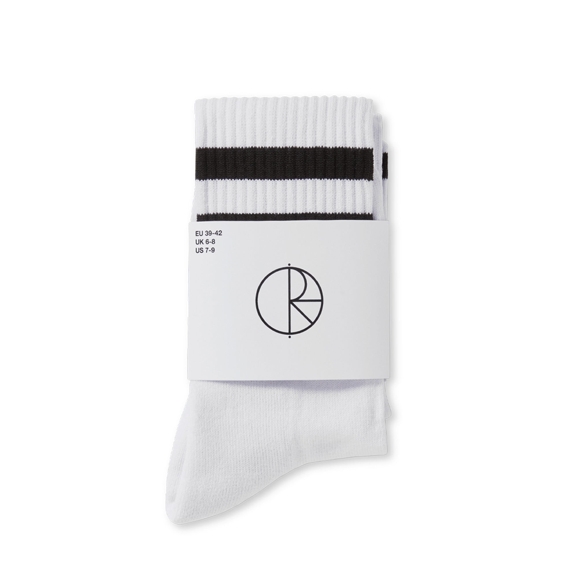 Polar Happy Sad Socks Long - White