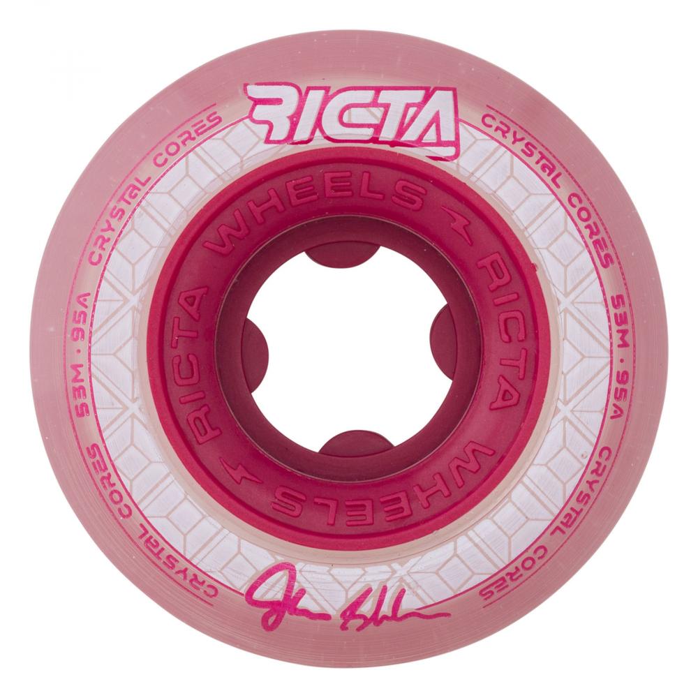 Ricta Crystal Cores Red/Clear 95a Wheels - 53mm