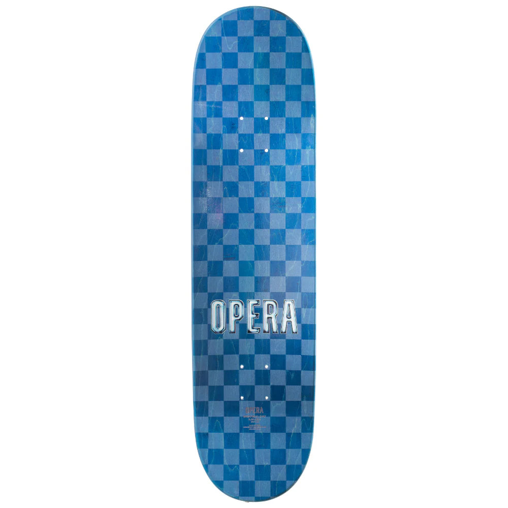 Opera Skateboards Sam Beckett Mask Drip EX7 Deck White - 8.75'
