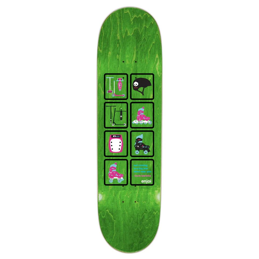 Enjoi Big Box Plastic Spectrum R7 Deck - White 8.25"