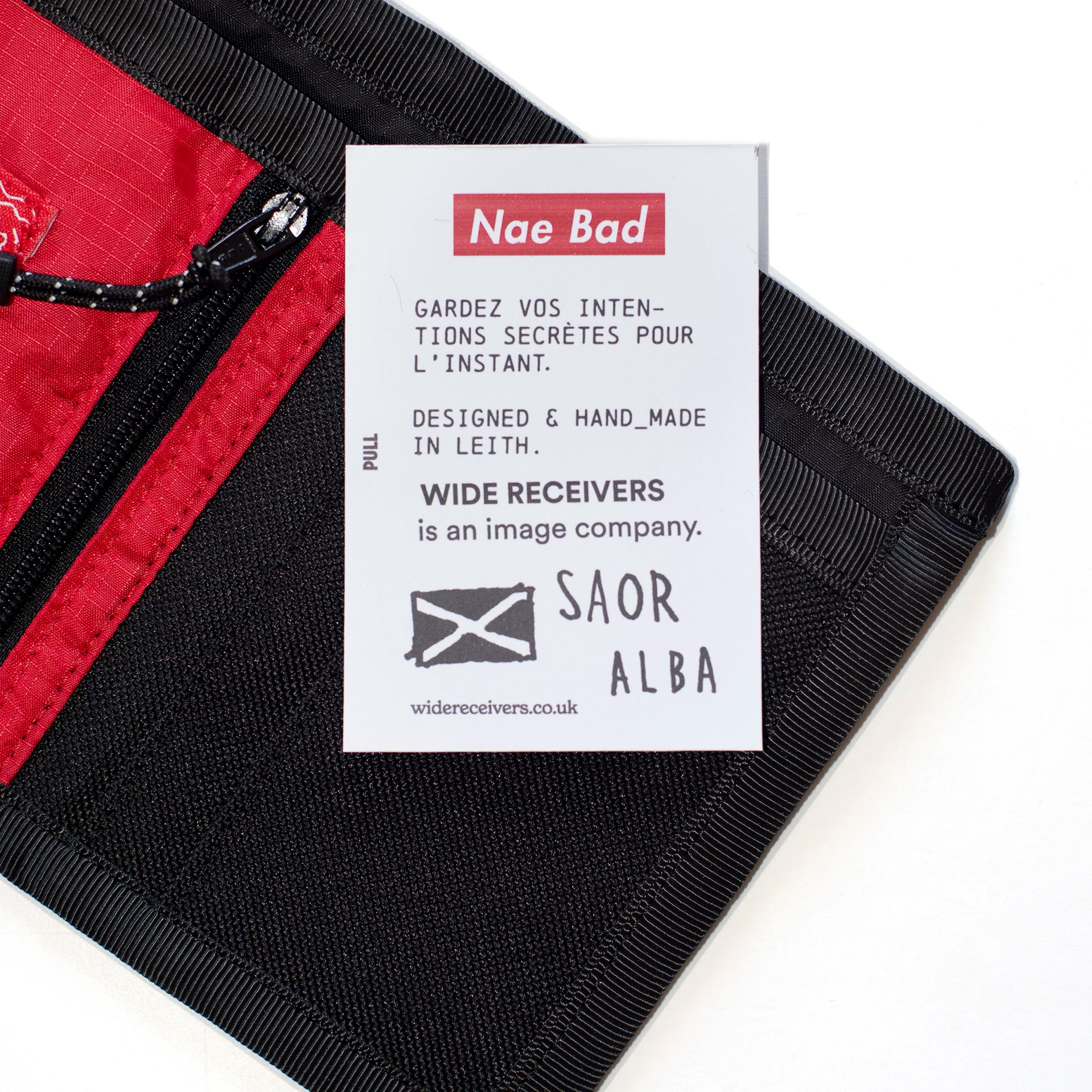 Wide Receivers x Nae Bad Simple Wallet - Black/Red