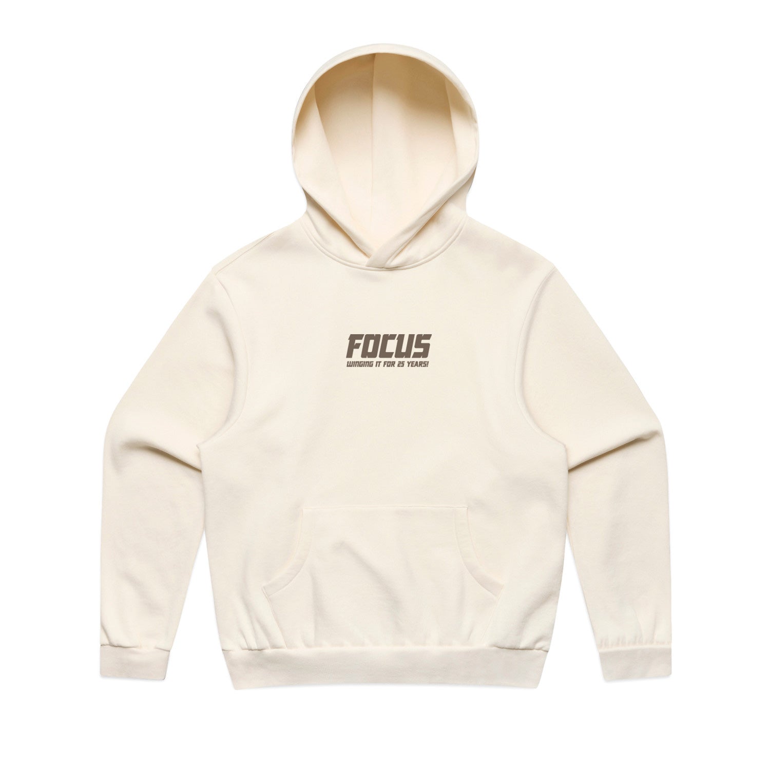 Focus Greatest Hits XXV Hooded Sweatshirt - Ecru/Dark Coffee