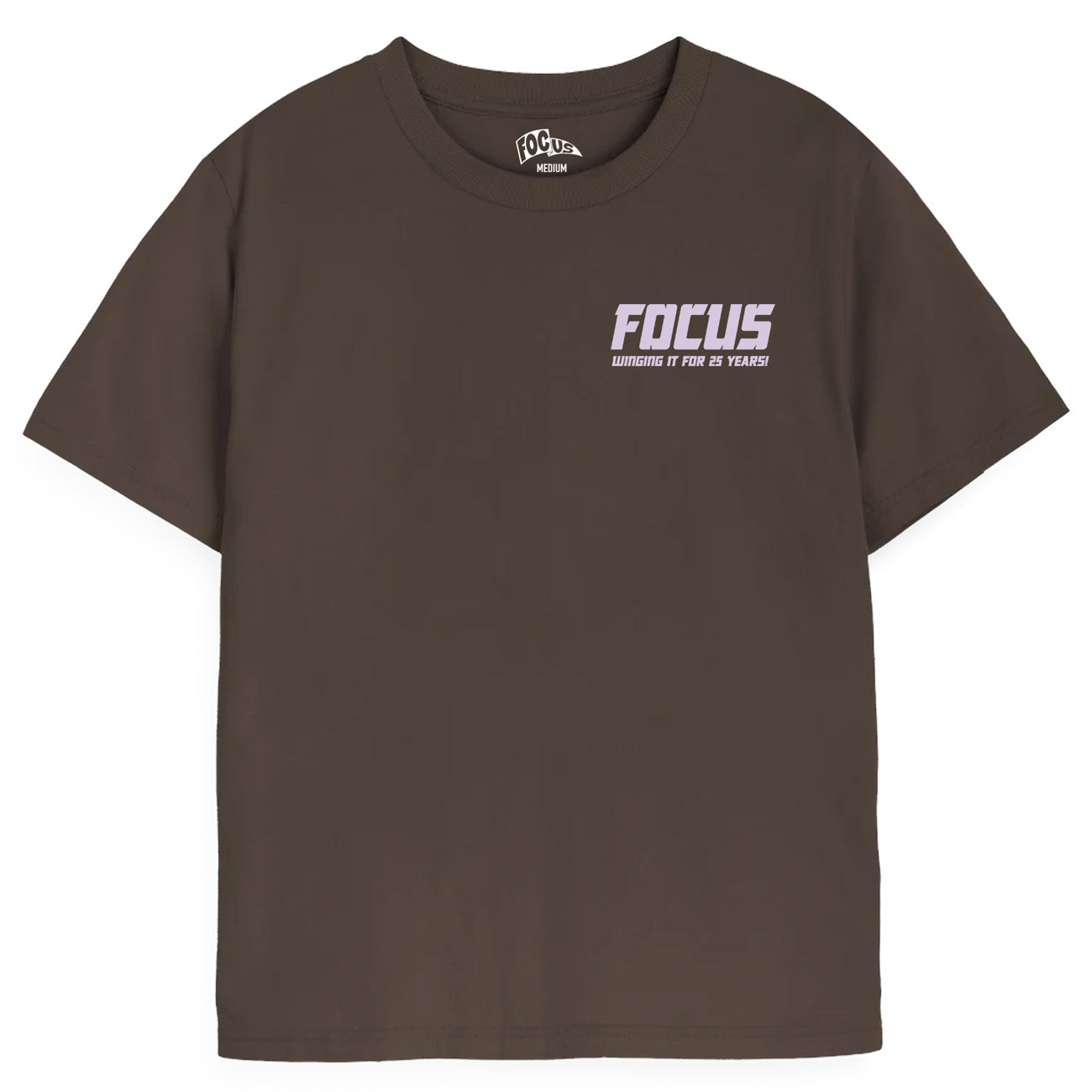 Focus Greatest Hits XXV T-shirt - Chocolate Brown/Light Pink