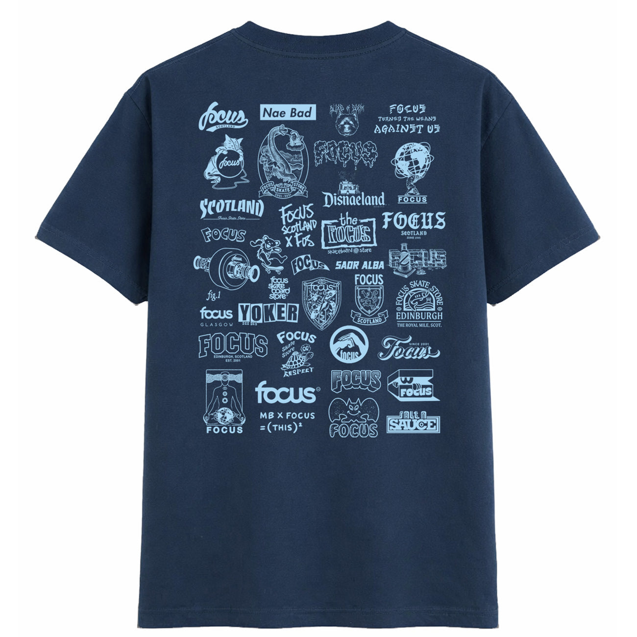 Focus Greatest Hits XXV T-shirt - Dusky Blue/Icy Blue