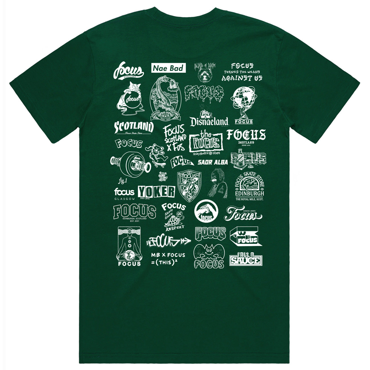 Focus Greatest Hits XXV T-shirt - Forest Green/White