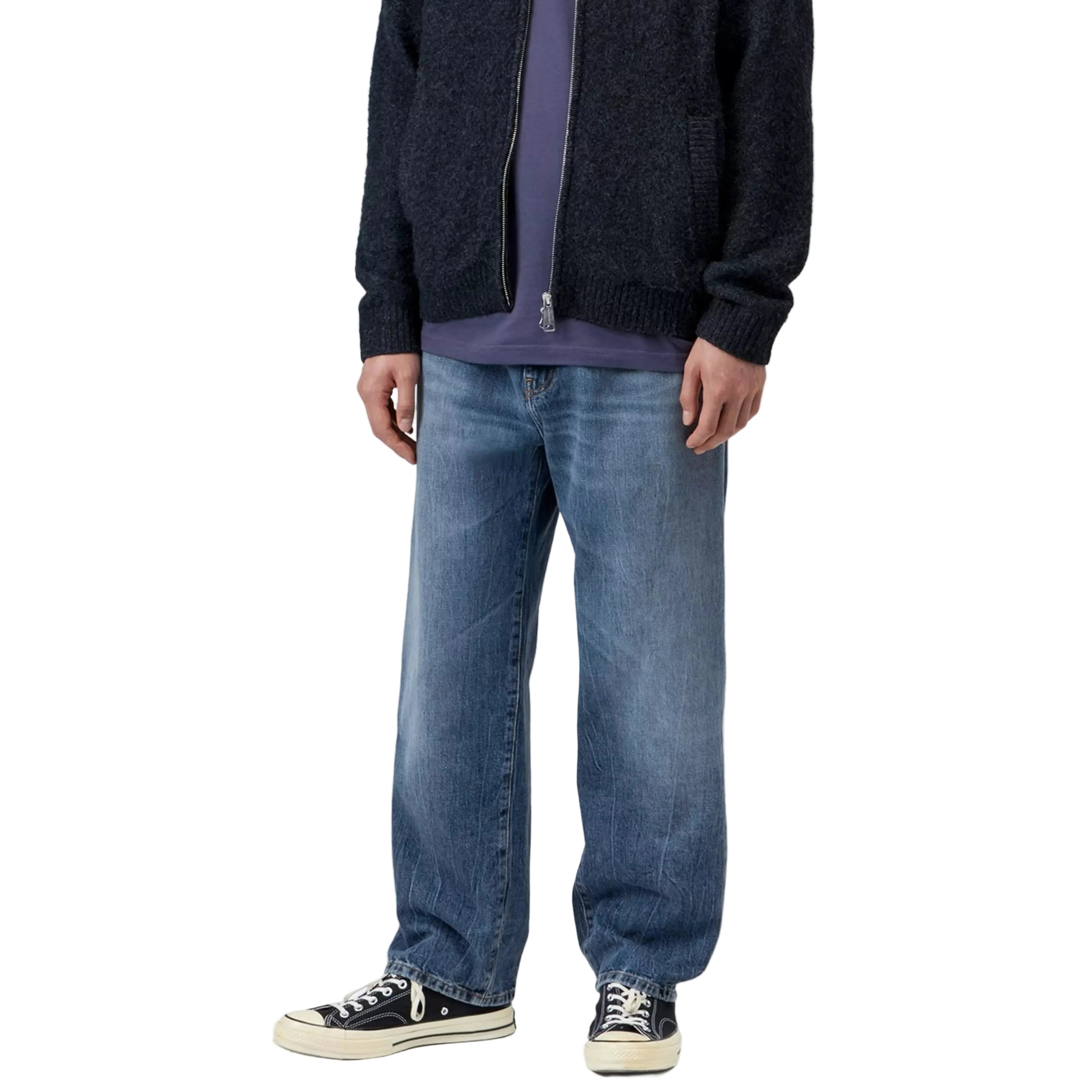 Carhartt WIP Aaron Pant - Blue Marble Used Wash