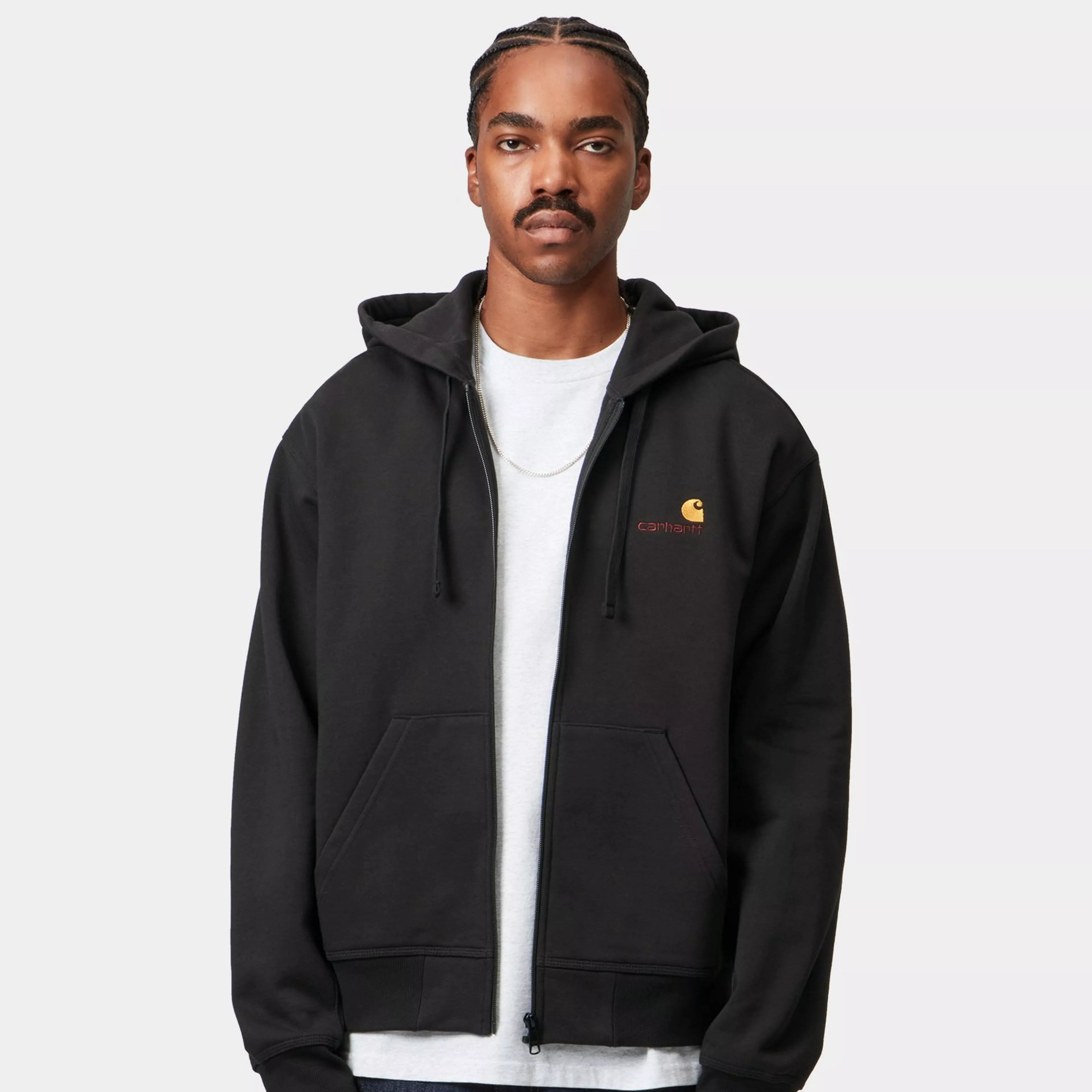 Carhartt WIP Hooded American Script Jacket - Black
