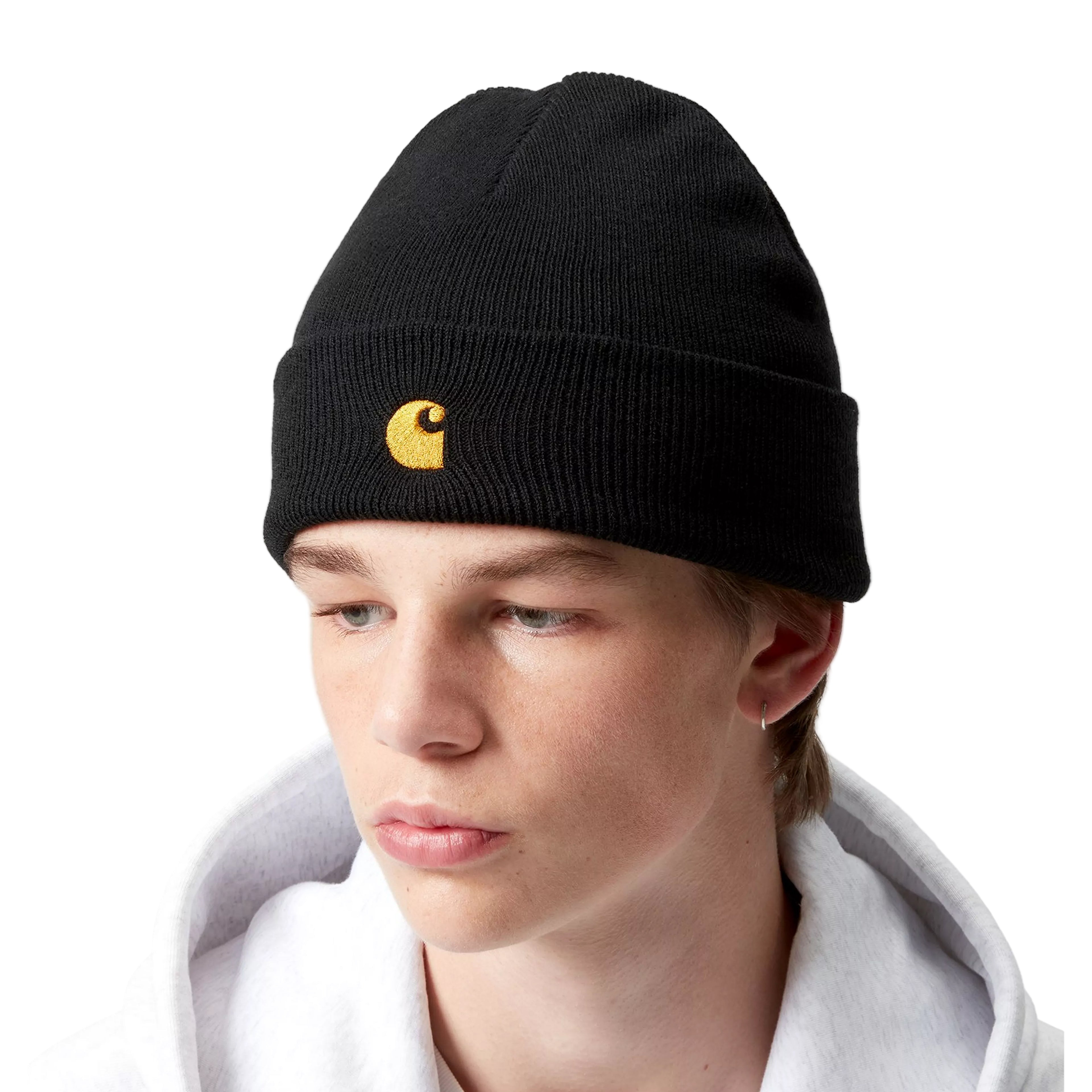 Carhartt WIP Chase Beanie - Black/Gold