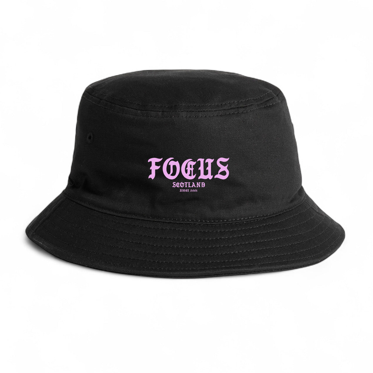Focus Death Letter Bucket Hat - Black