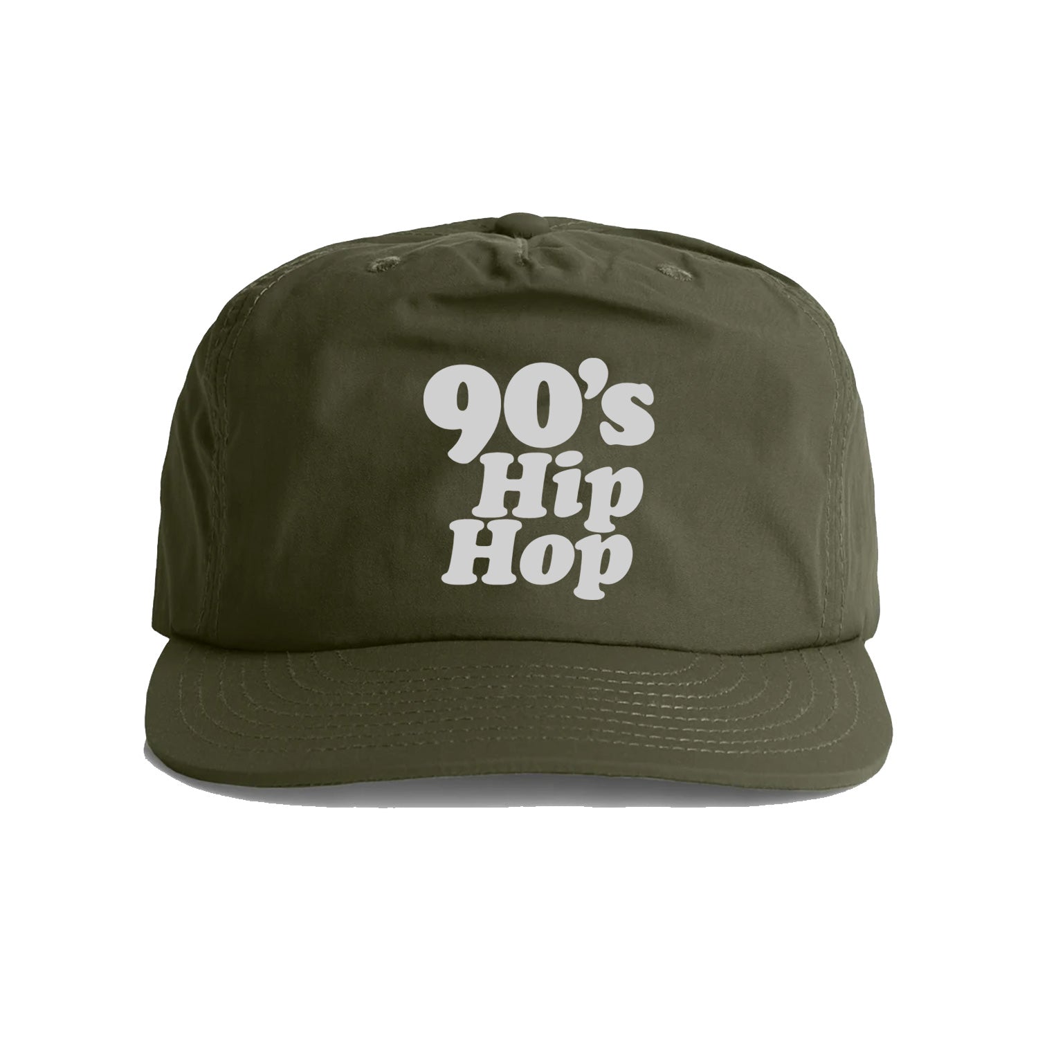 Focus 90s Hip Hop Surf Cap - Army Green