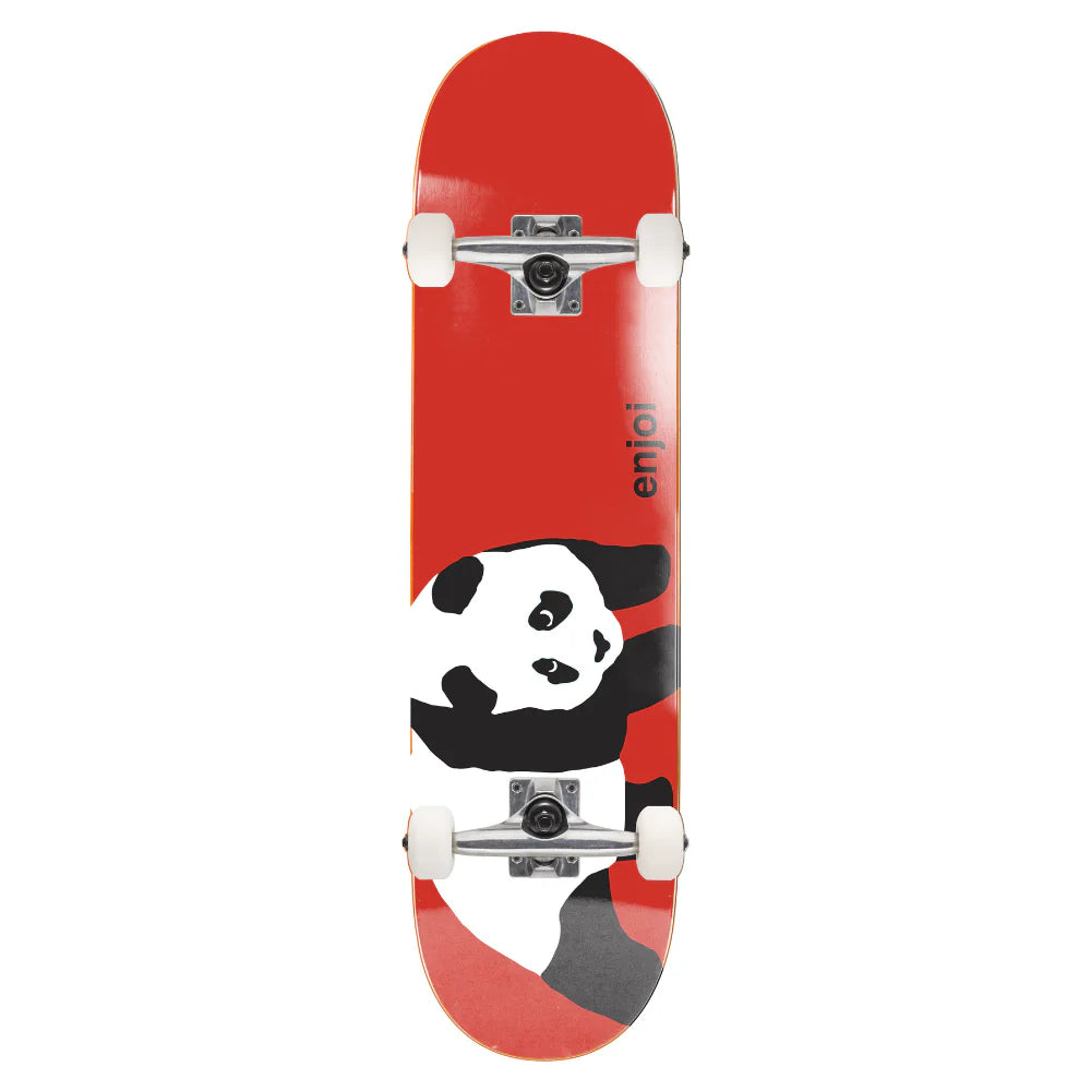 Enjoi Panda FP Complete Skateboard - 8" Red