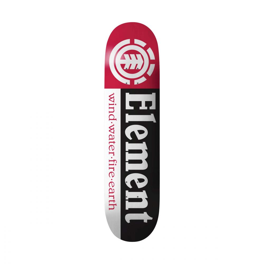 Element Team Deck Section Black/White/Red - 7.75"