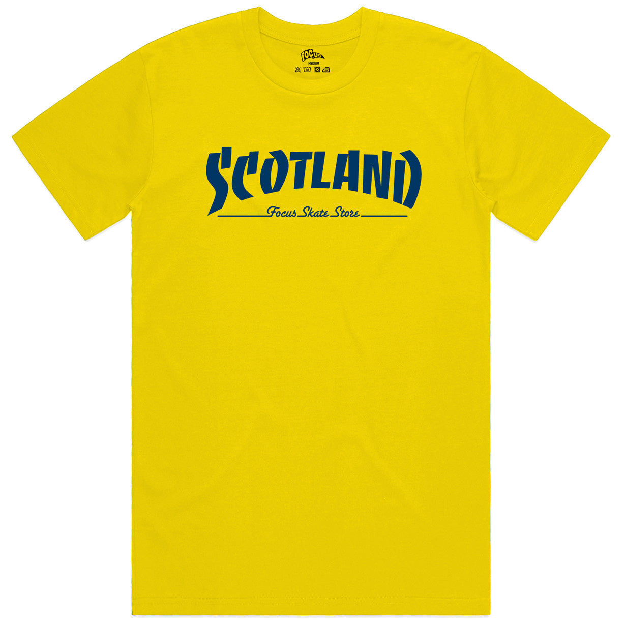 Focus Scotland T-shirt - Yellow/Navy