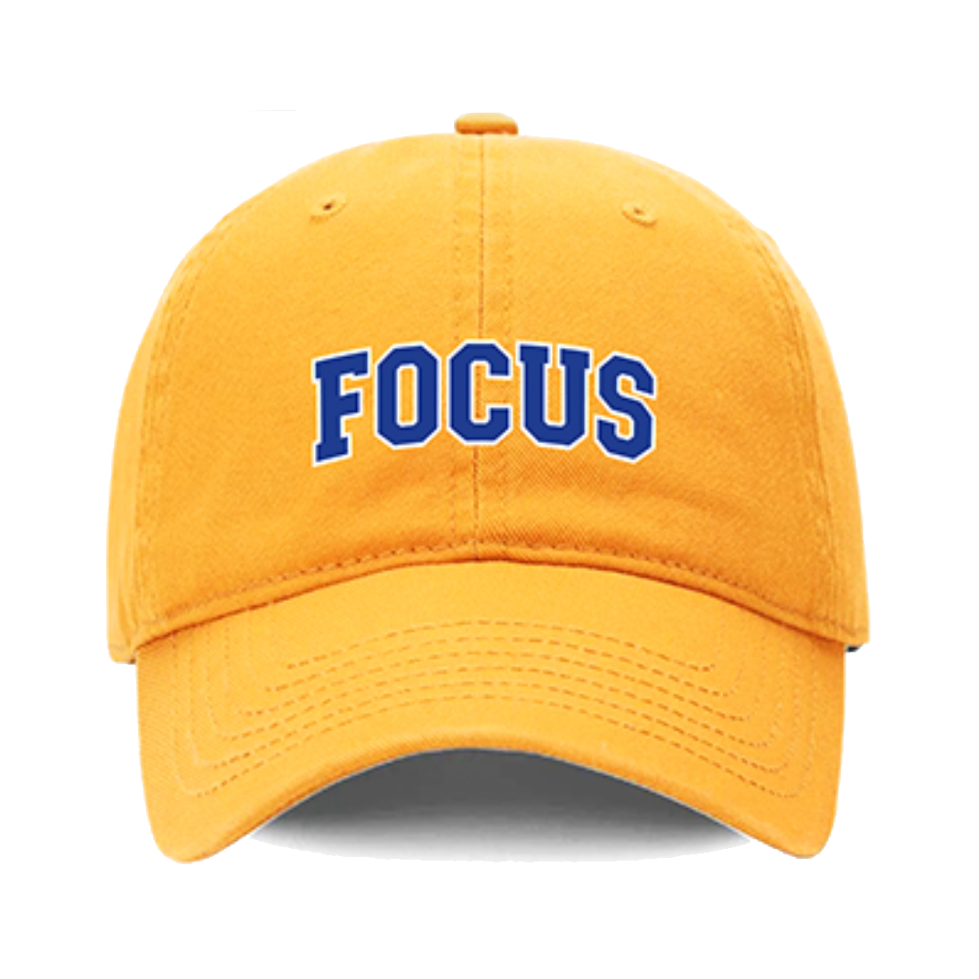 Focus College Logo Dad Cap - Yellow
