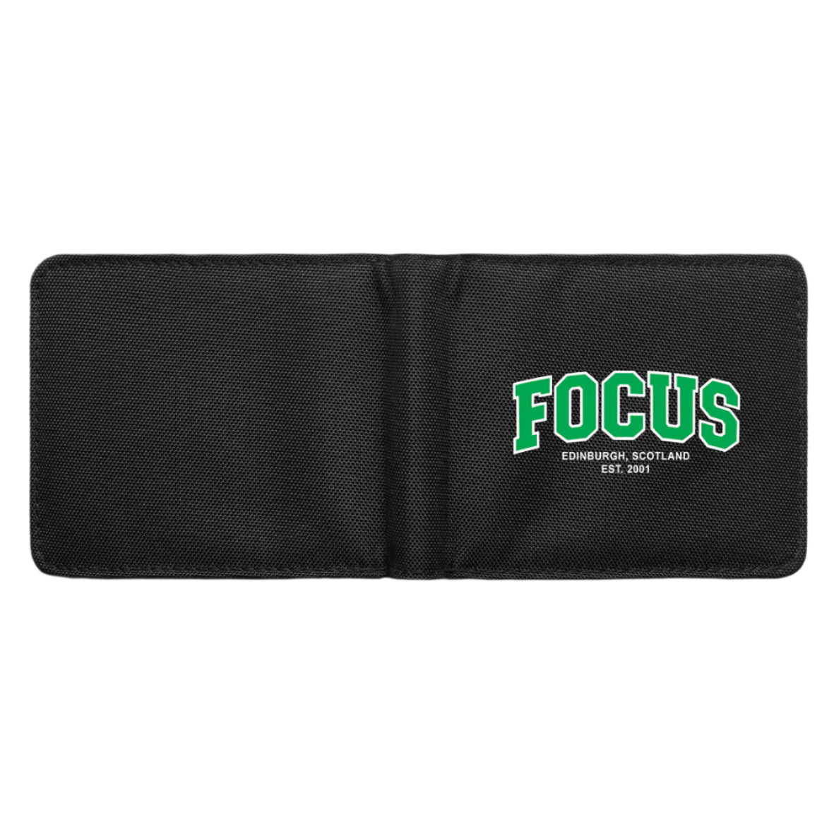 Focus College Fold Wallet - Black/Green