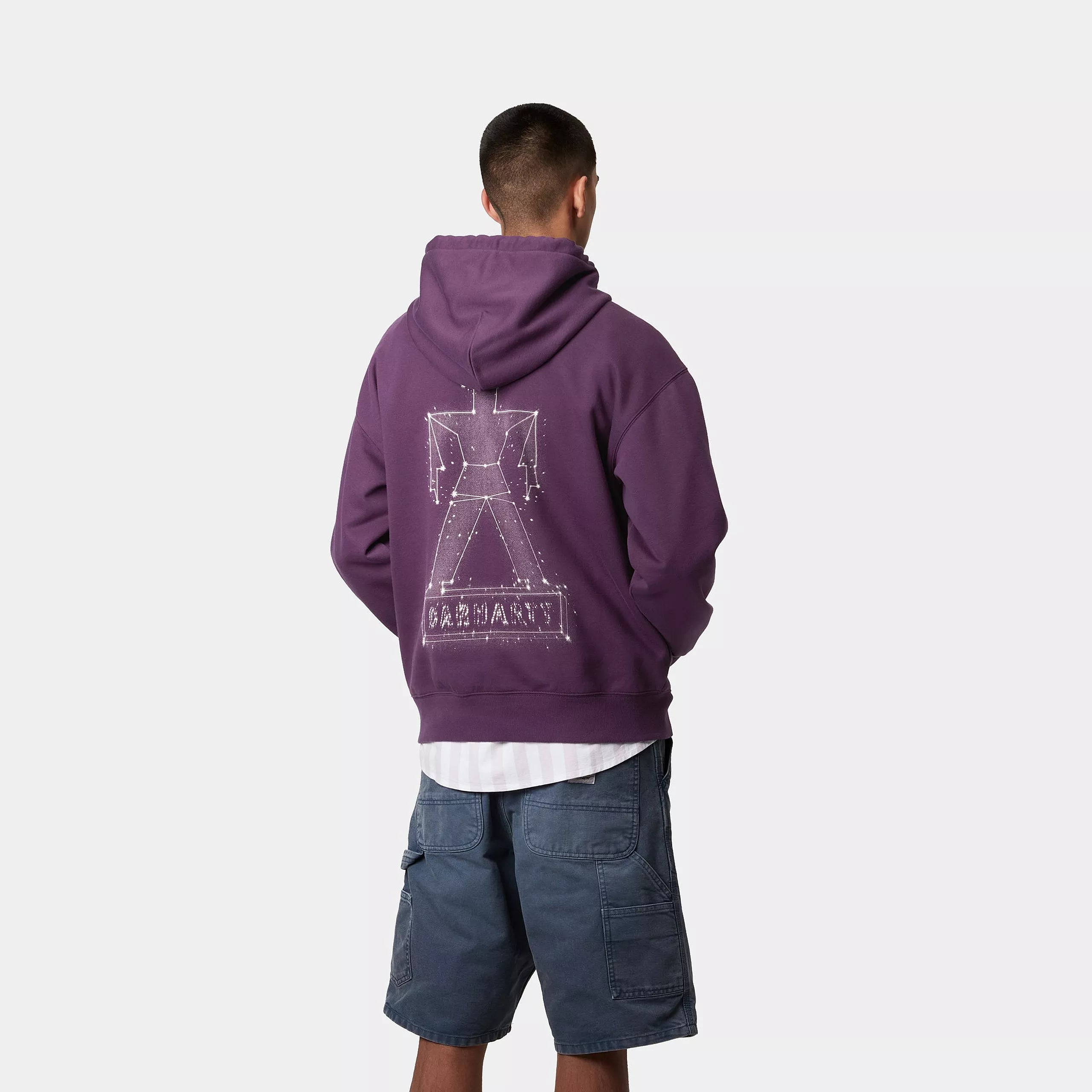Carhartt WIP Stargazer Hooded Sweatshirt - Huckleberry/Wax