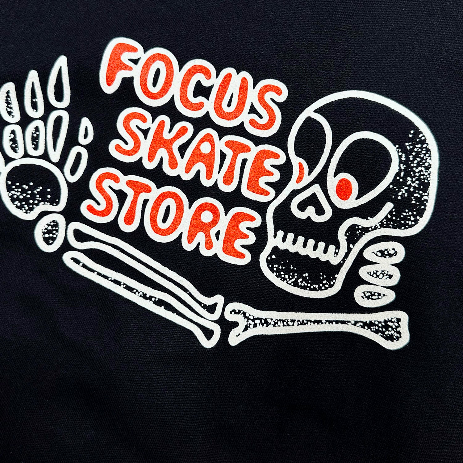 Focus Old Bony Fingers Hooded Sweatshirt - Black