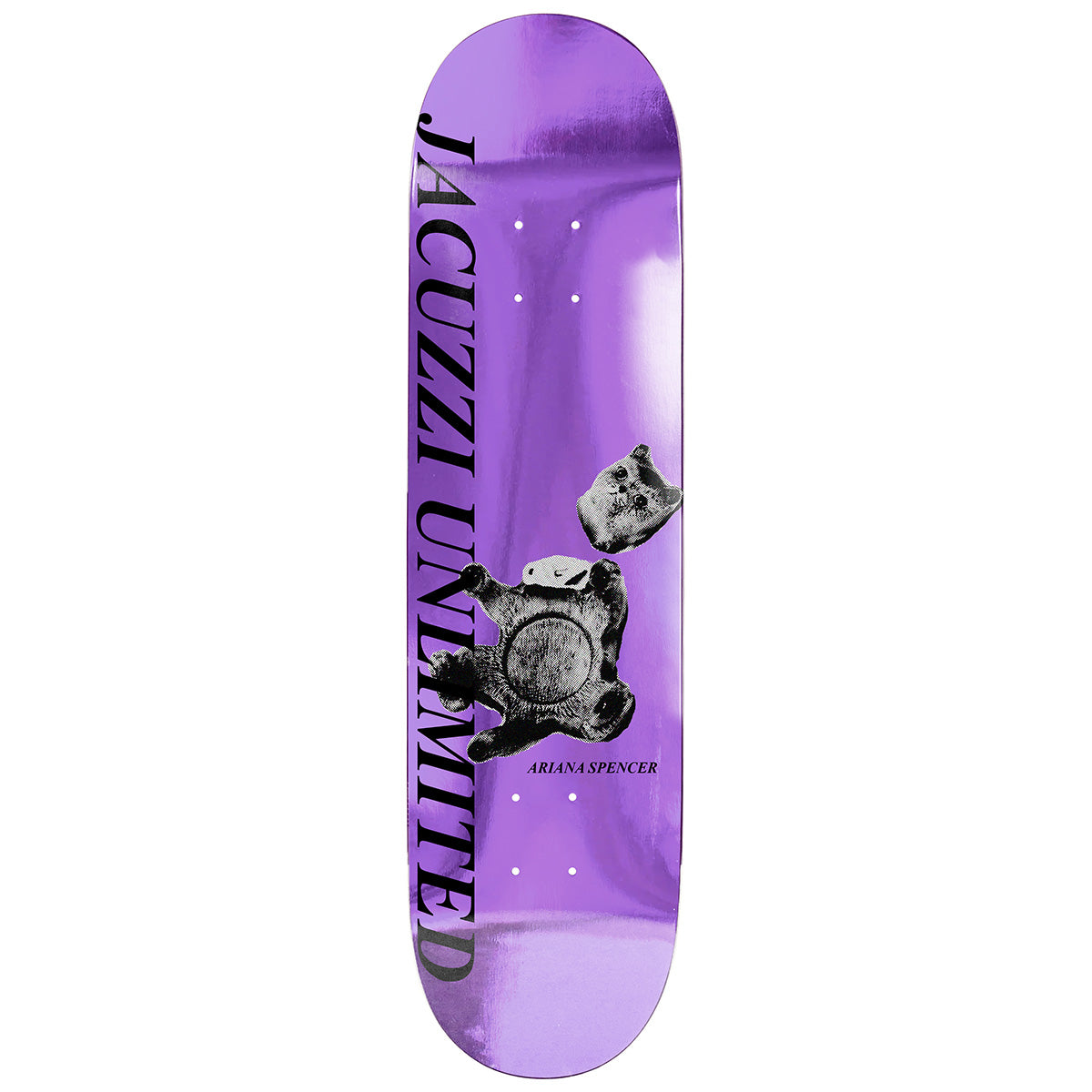 Jacuzzi Unlimited Ariana Spencer Broken Cat Deck Purple - 8.5"