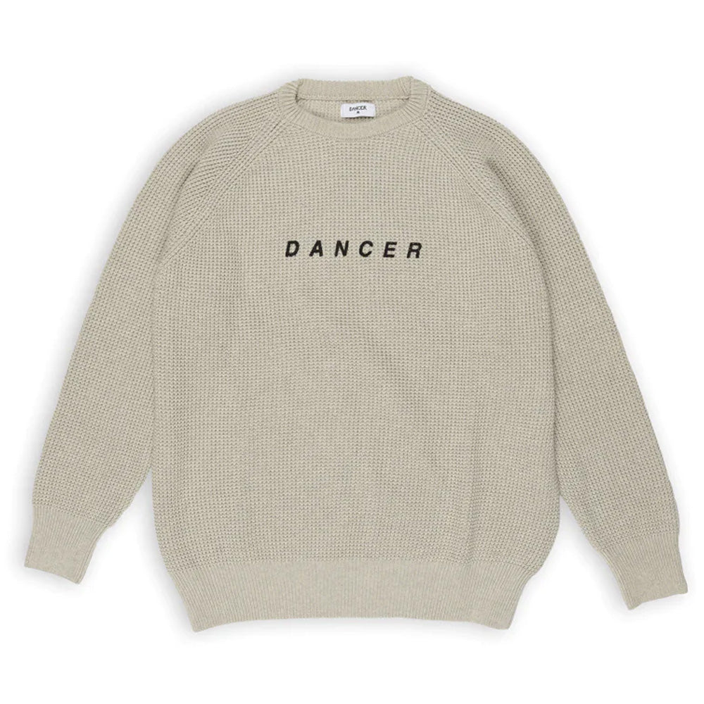 Dancer Logo Cotton Knit Sweater - Cream
