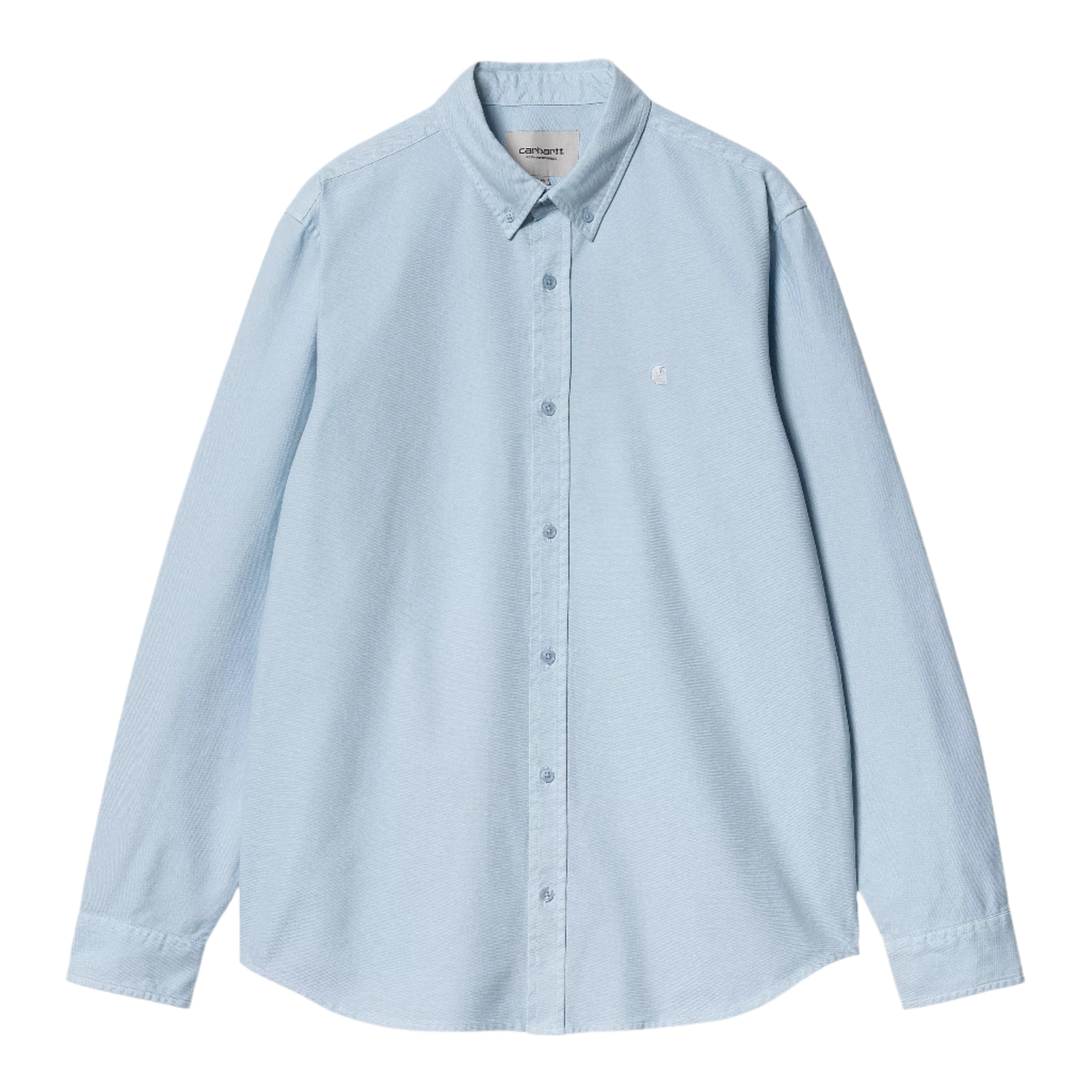 Carhartt WIP Bolton Shirt - Air Sky Garment Dyed