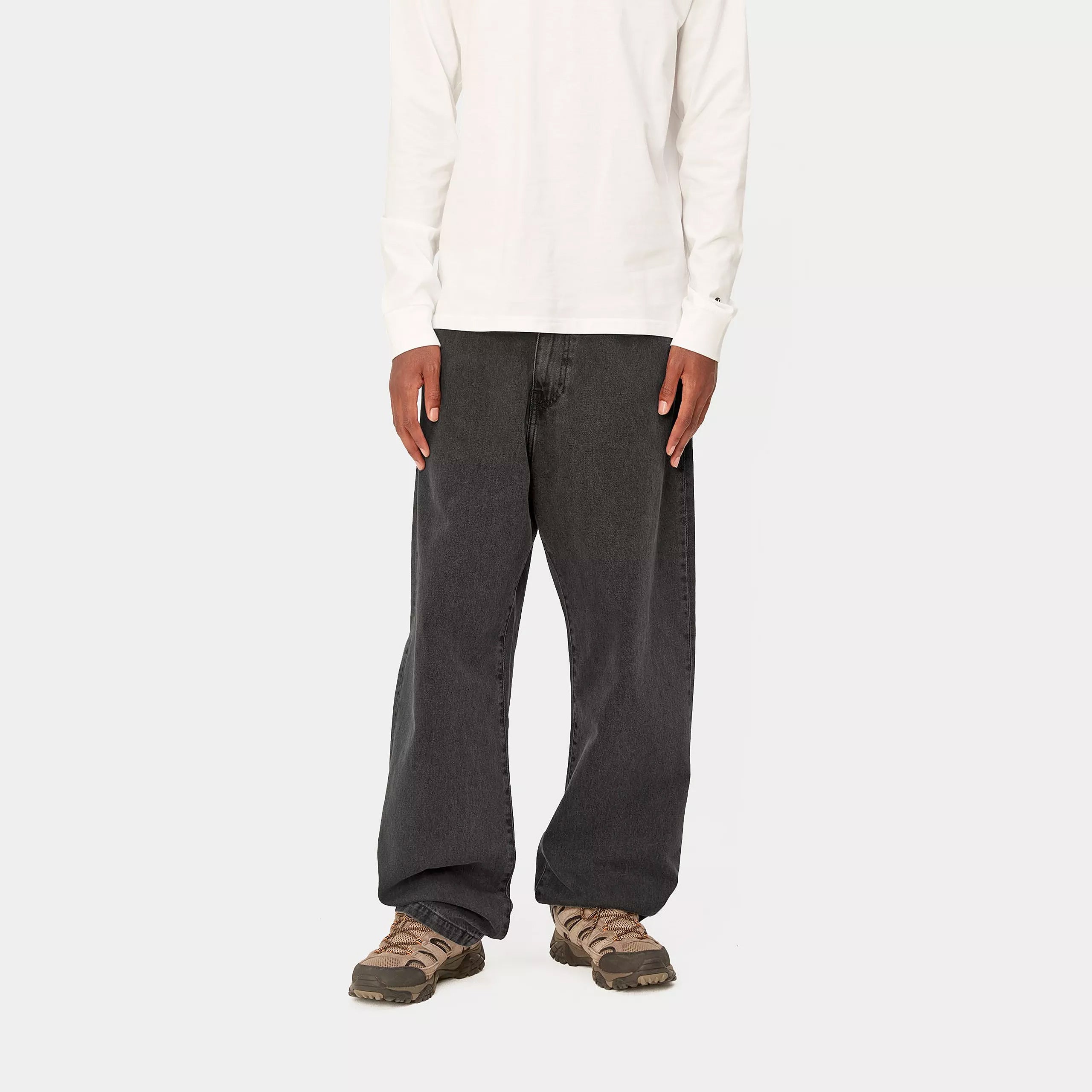 Carhartt WIP Landon Pant - Black Heavy Stone Washed