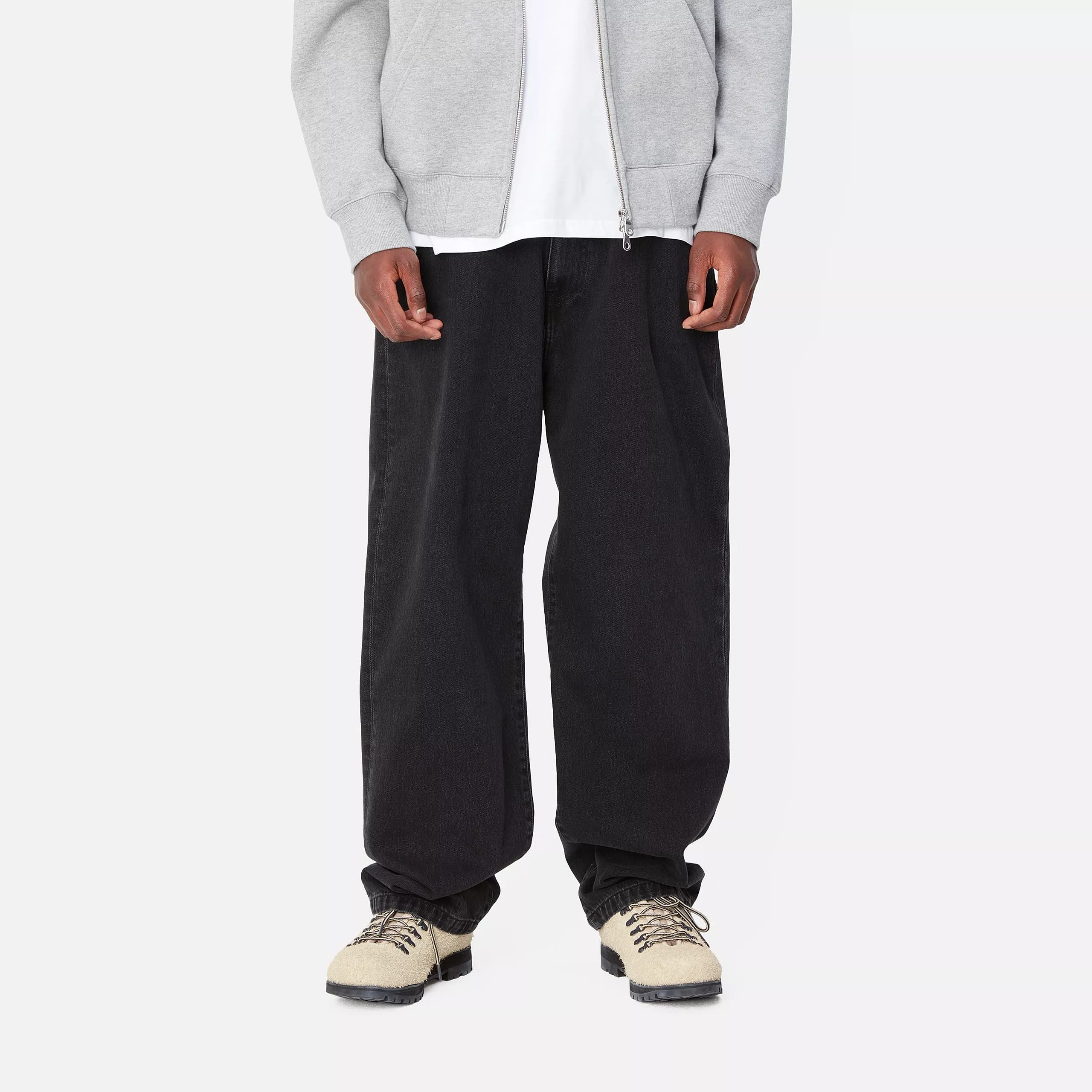 Carhartt WIP Landon Pant - Black Stone Washed
