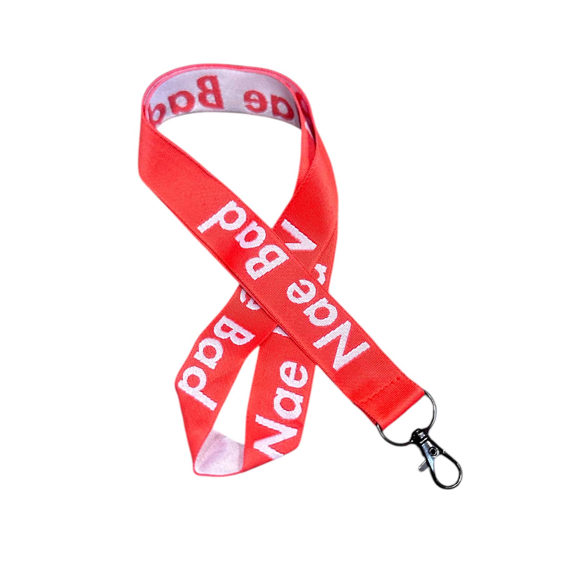 Nae Bad Lanyard - Red/White