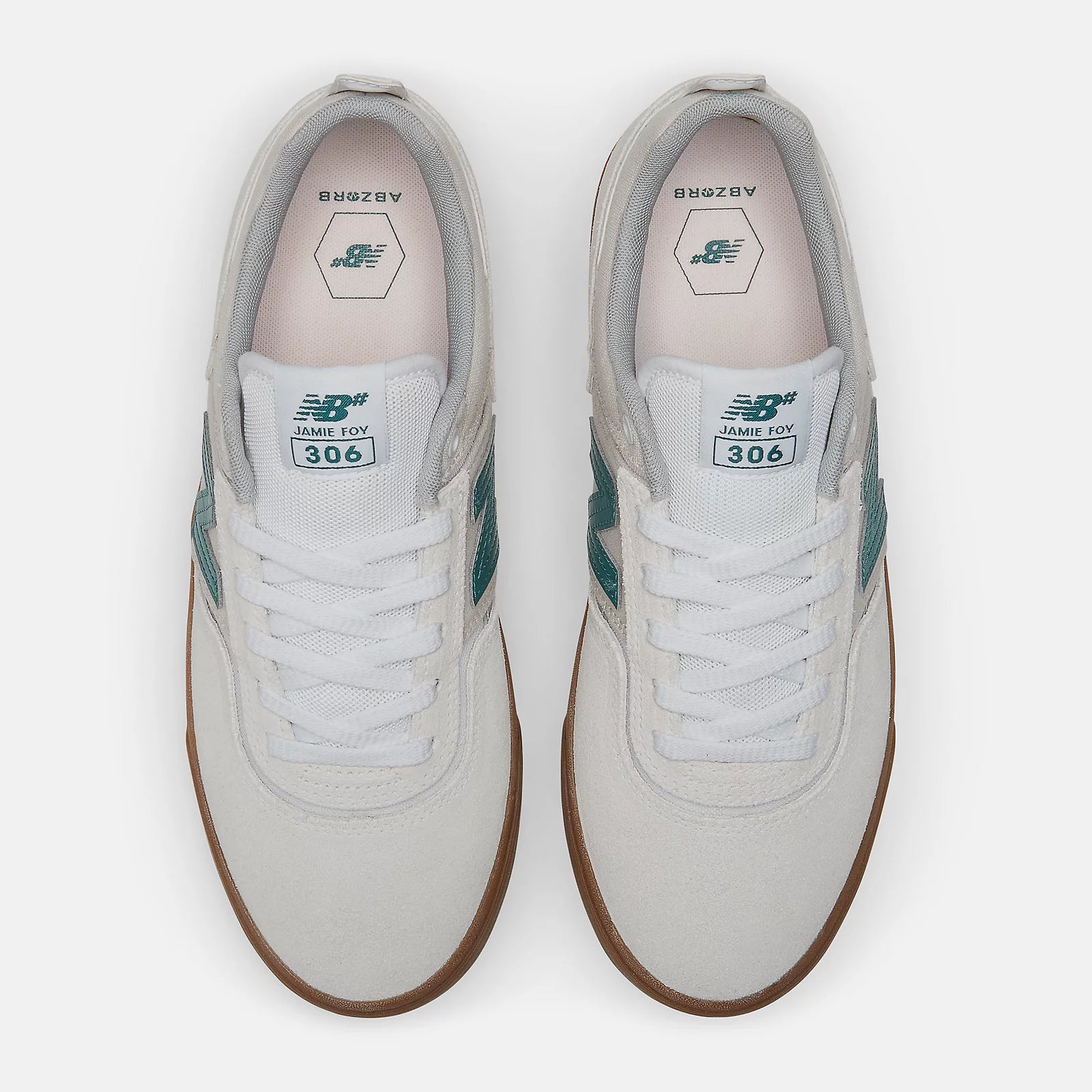 New Balance Numeric NM306 Shoes - Sea Salt/Green
