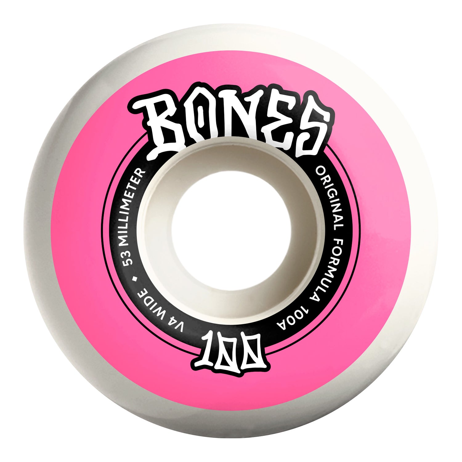 Bones OG Formula V4 Wides Wheels - 53mm Pink