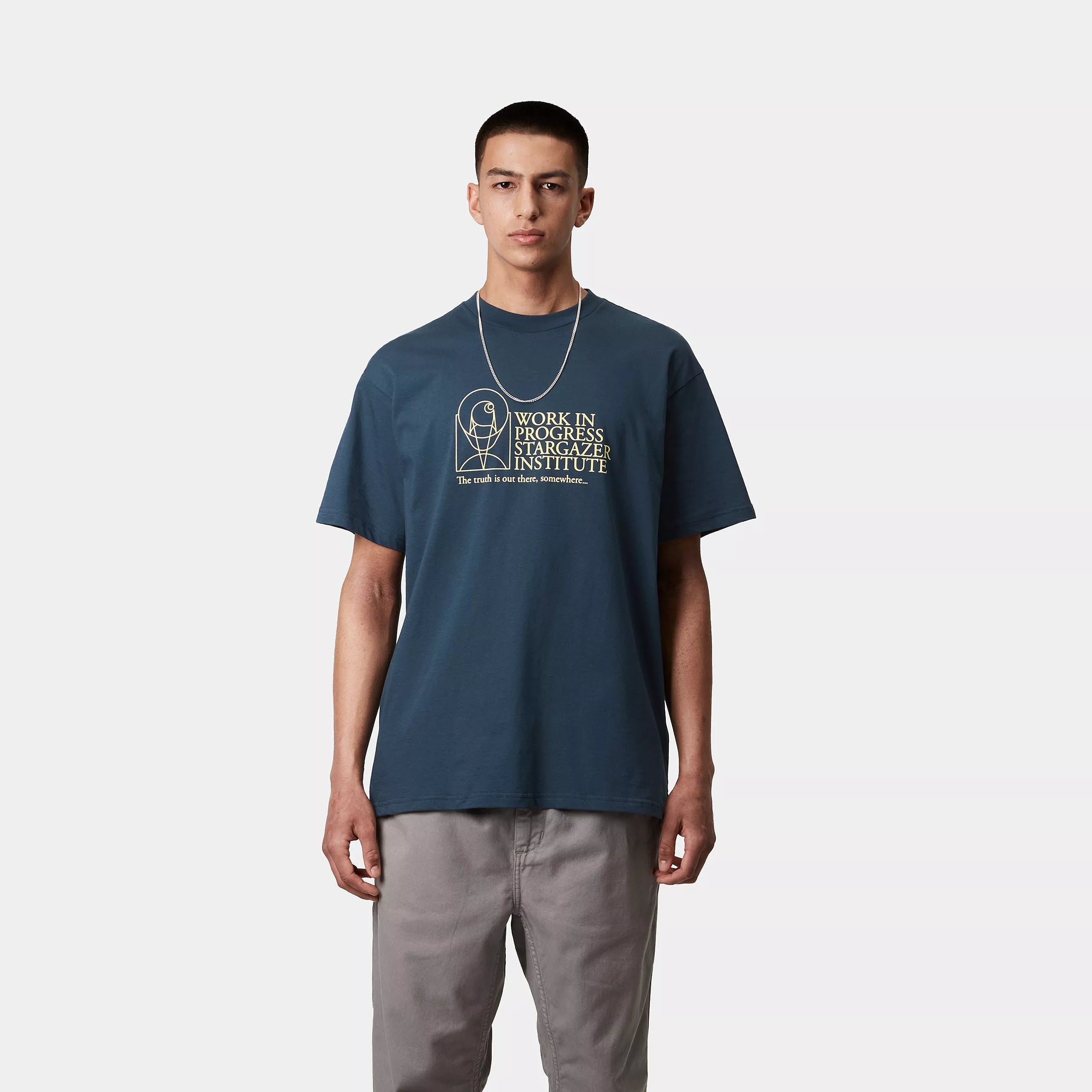 Carhartt WIP Stargazer T-shirt - Dusky Blue