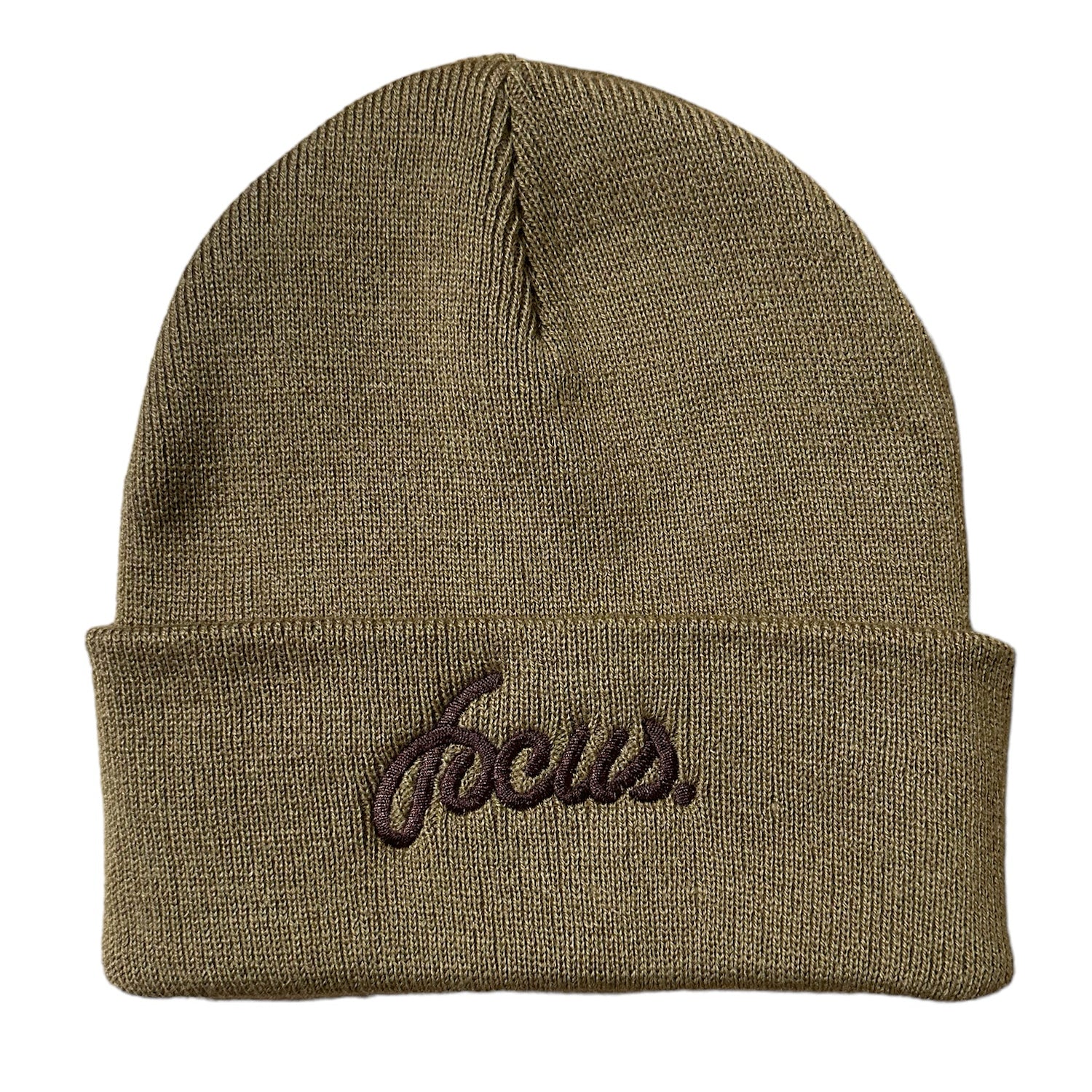 Focus Script Logo Beanie - Caramel