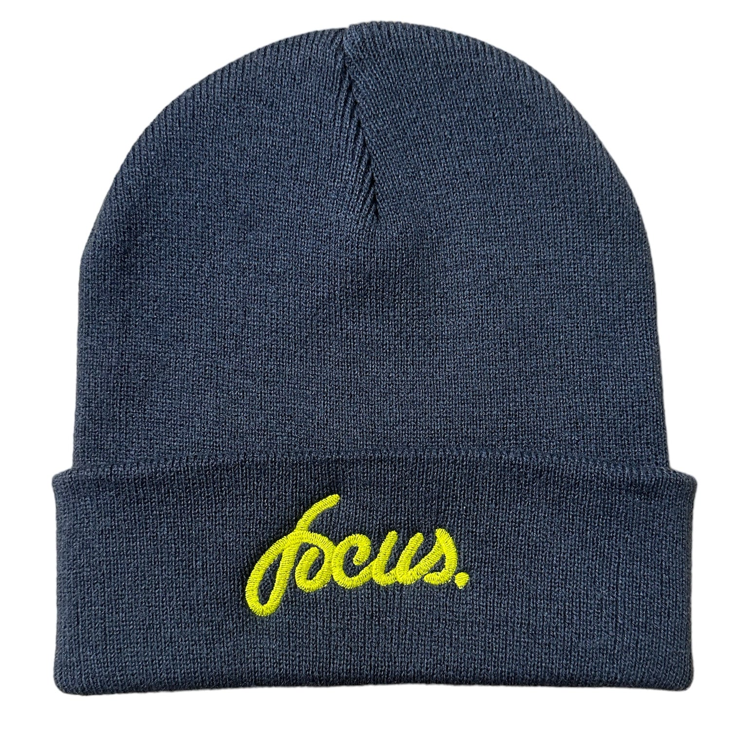 Focus Script Logo Beanie - Graphite