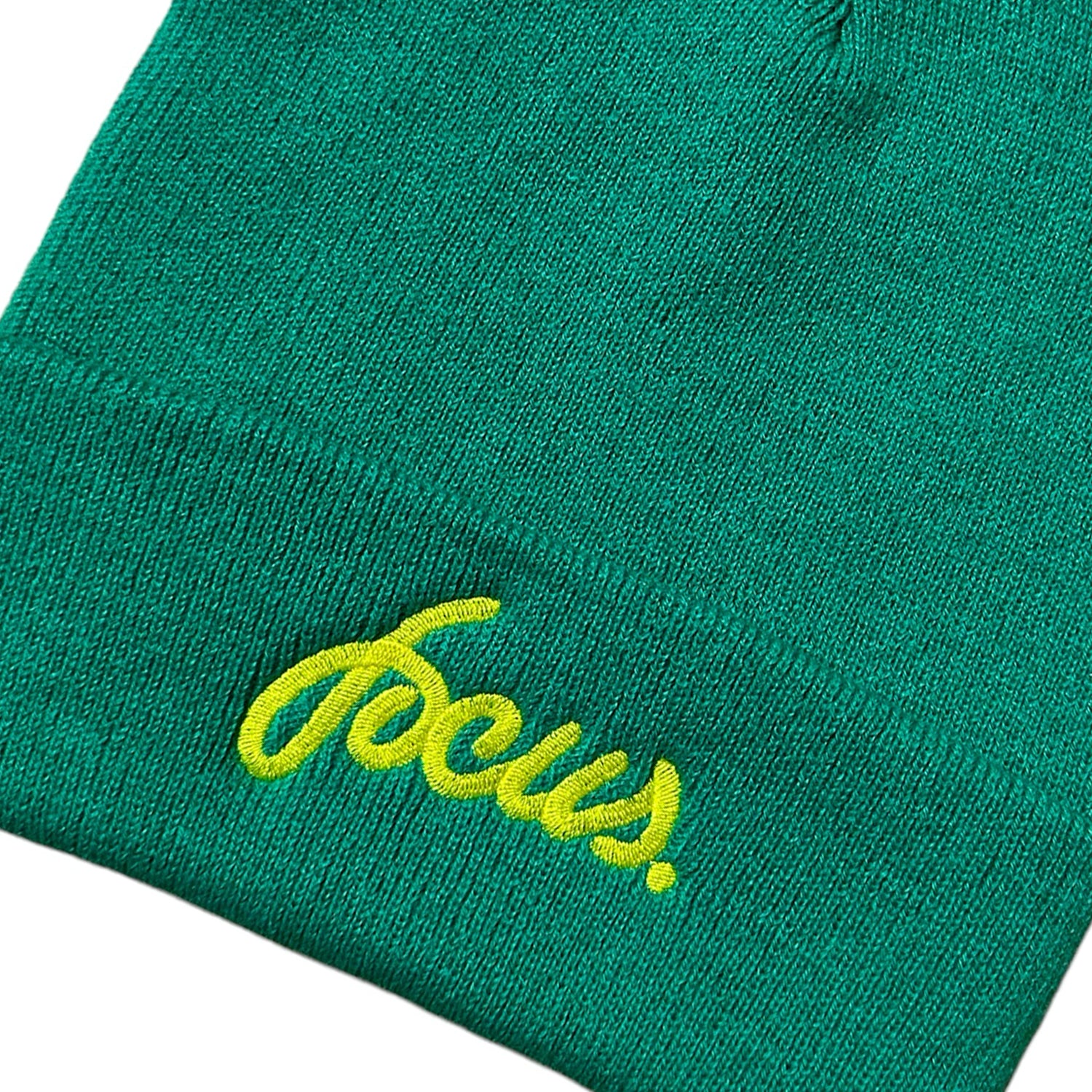 Focus Script Logo Beanie - Kelly Green