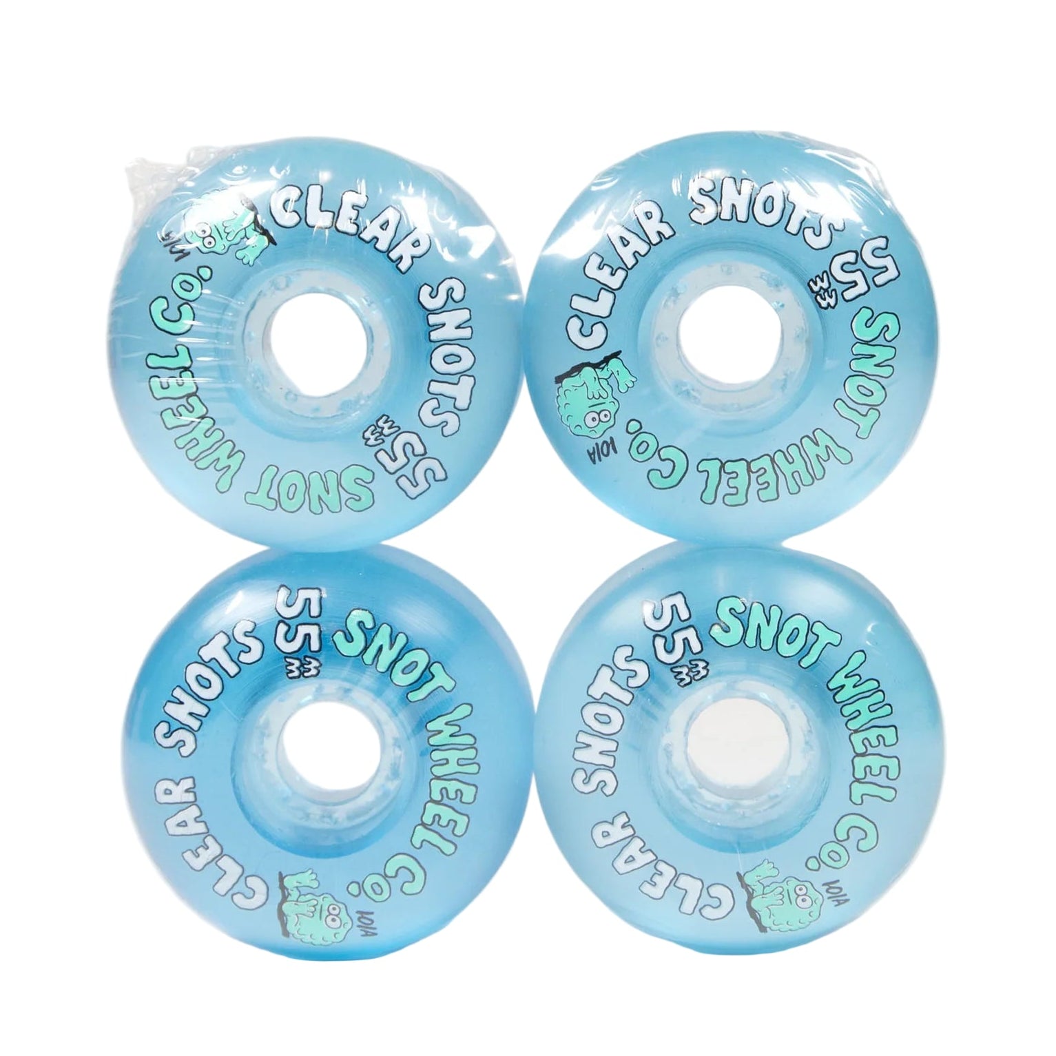 Snot Wheels Clear Snots Blue 101a - 55mm