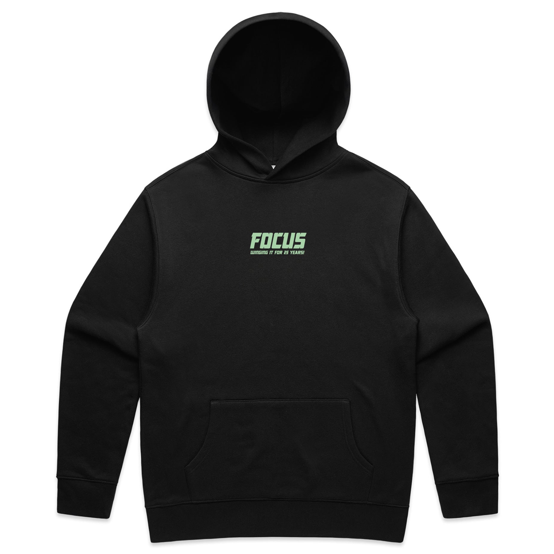 Focus Greatest Hits XXV Hooded Sweatshirt - Black/Celadon