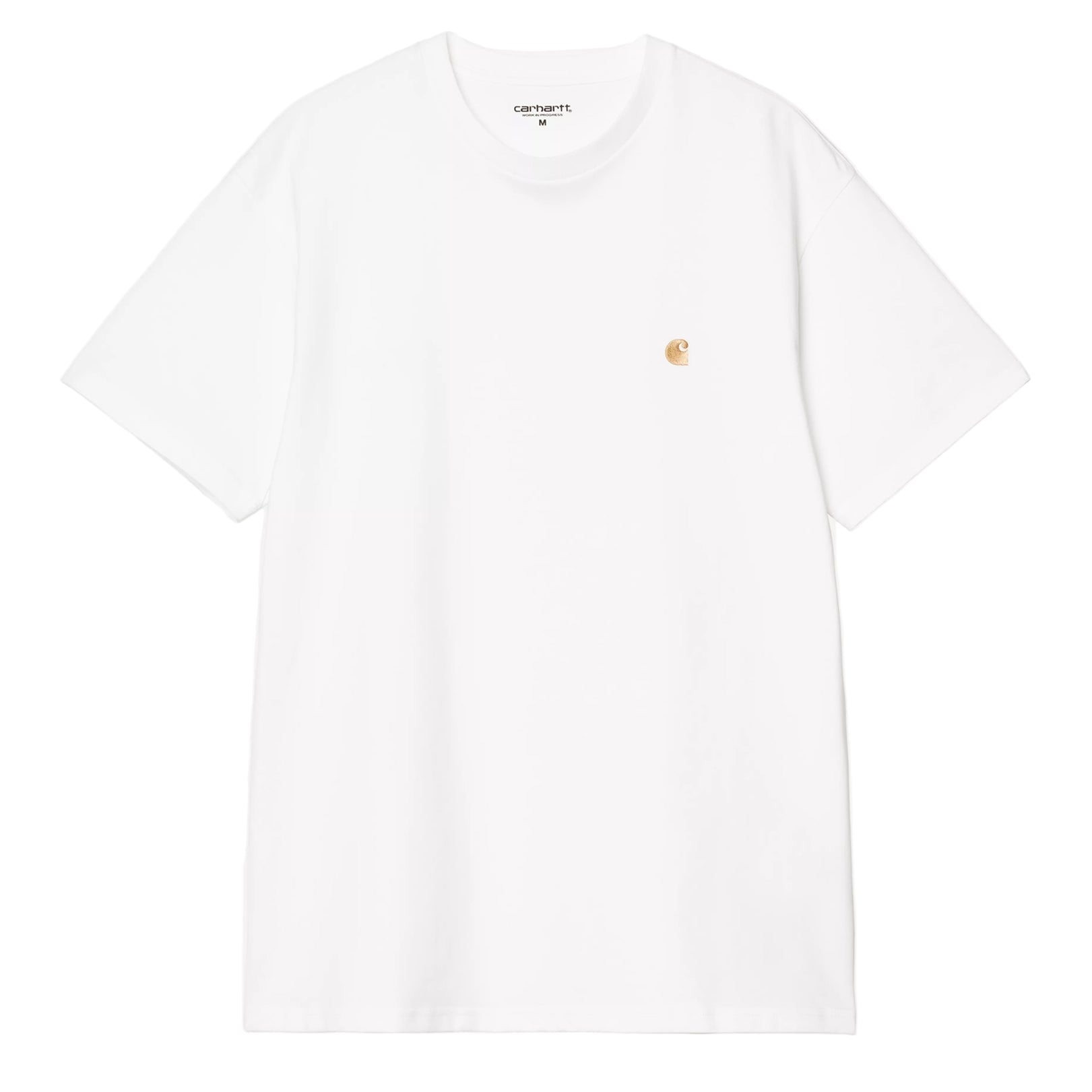 Carhartt WIP Chase Short Sleeve T-shirt - White/Gold
