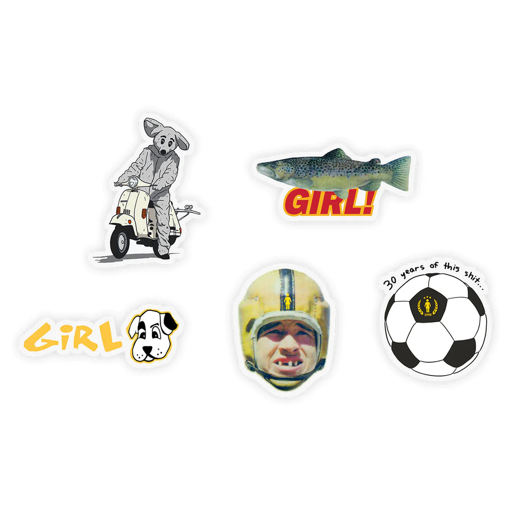 Girl Skateboards 3 Decades Sticker Pack